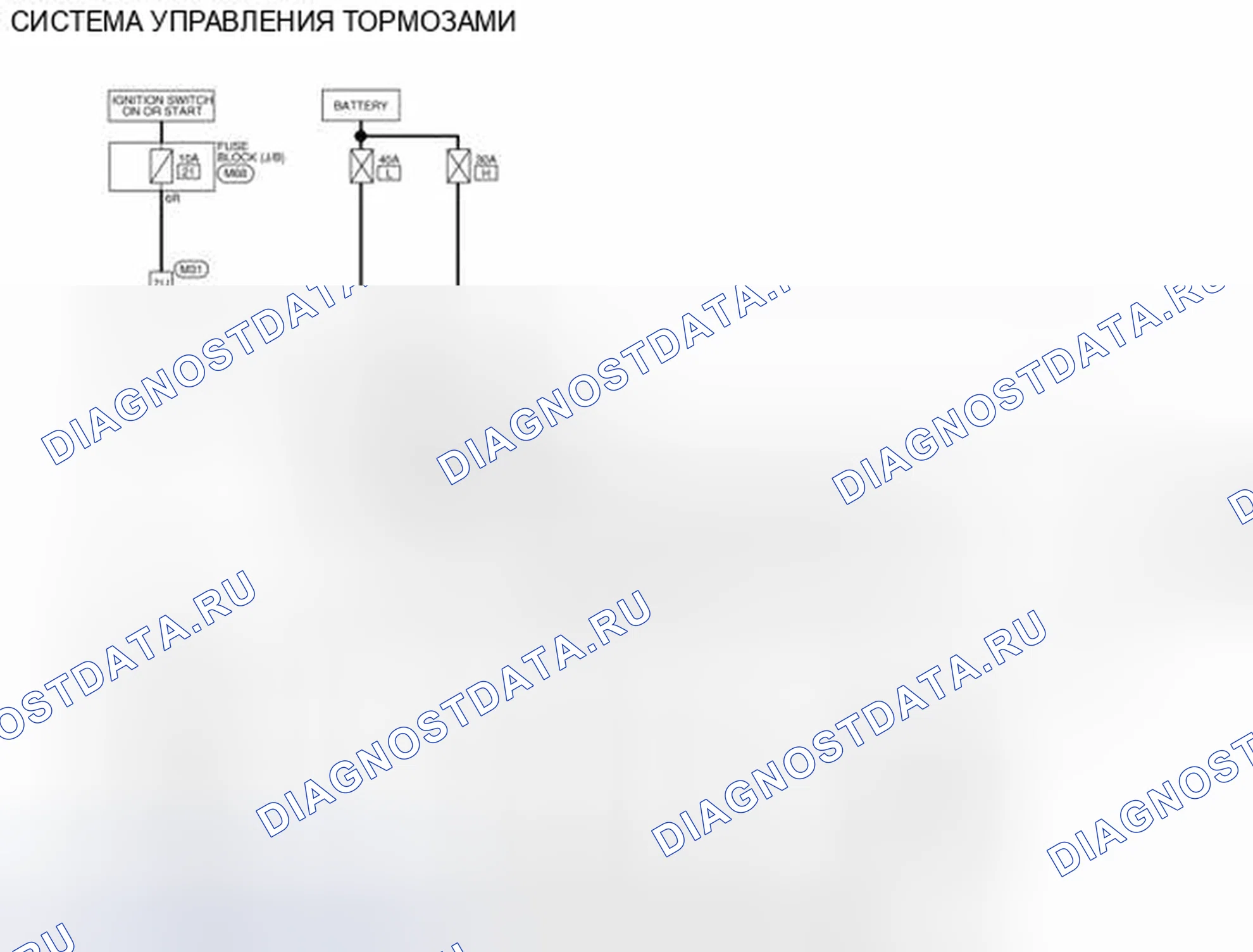 Рис. 21: электросхема. Nissan Rogue II