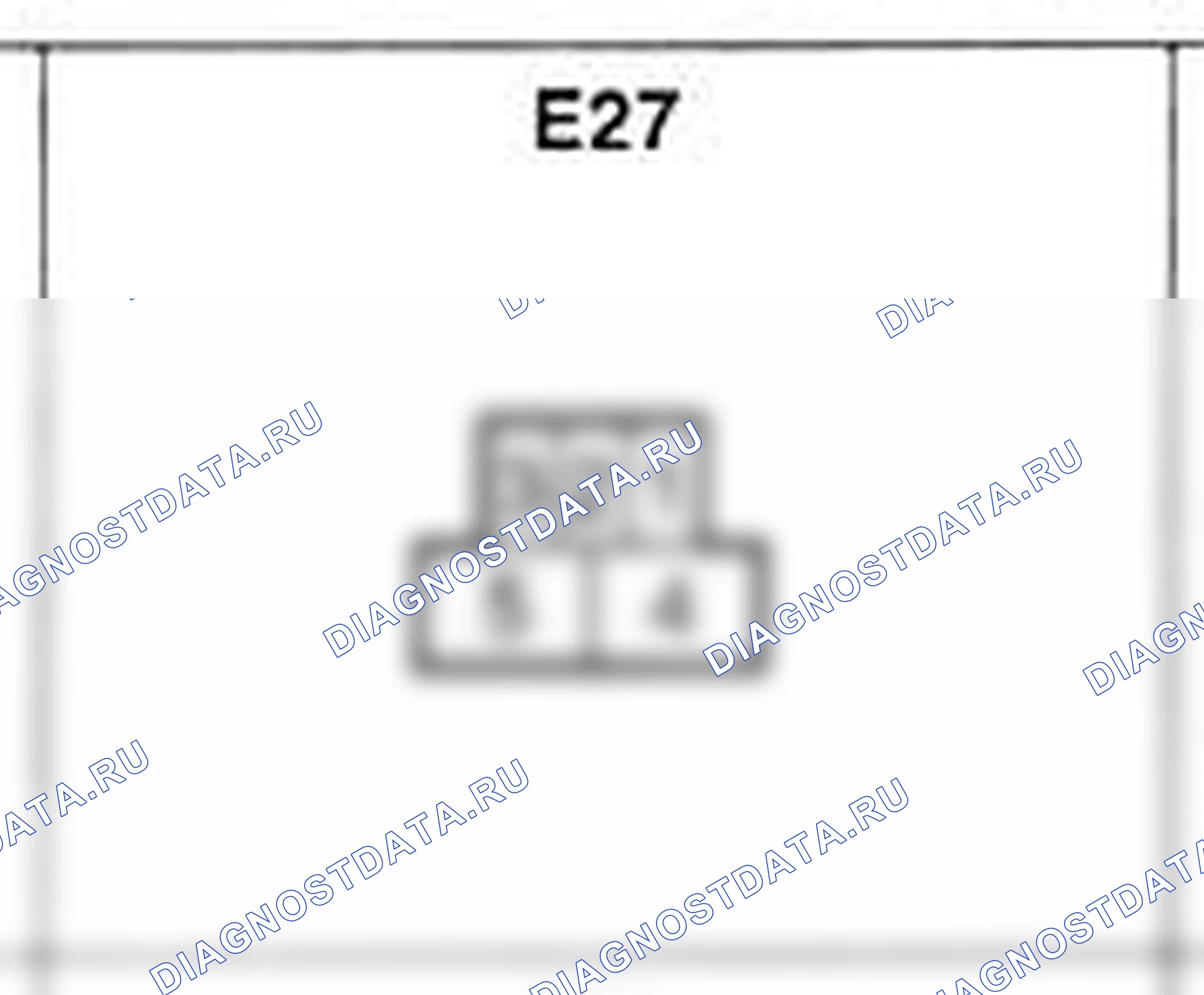Распиновка разъёма E27 — жгута двигателя. Hyundai H-1 A1