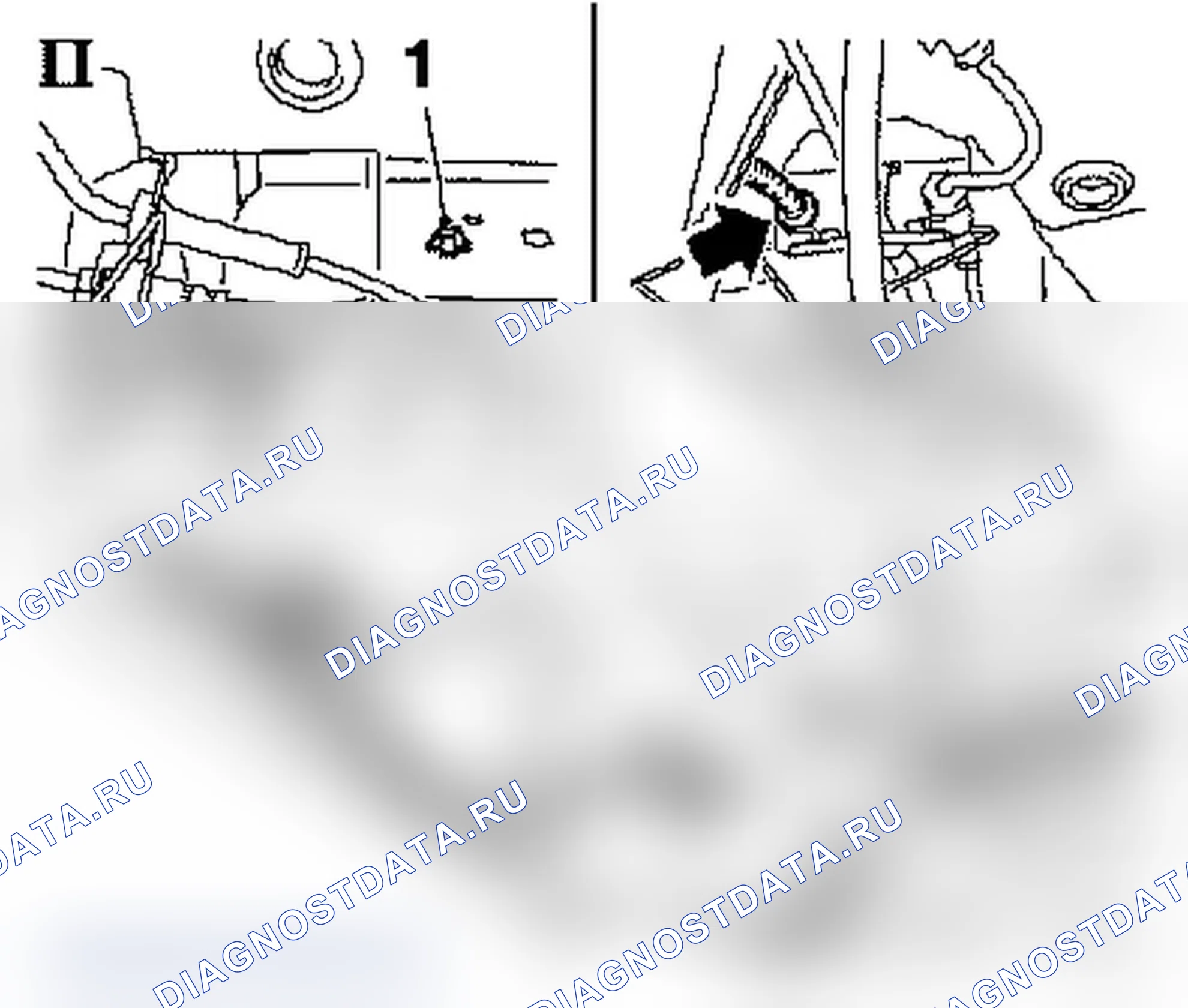 Rear window washer - Hose is hanging down. Opel Vivaro A