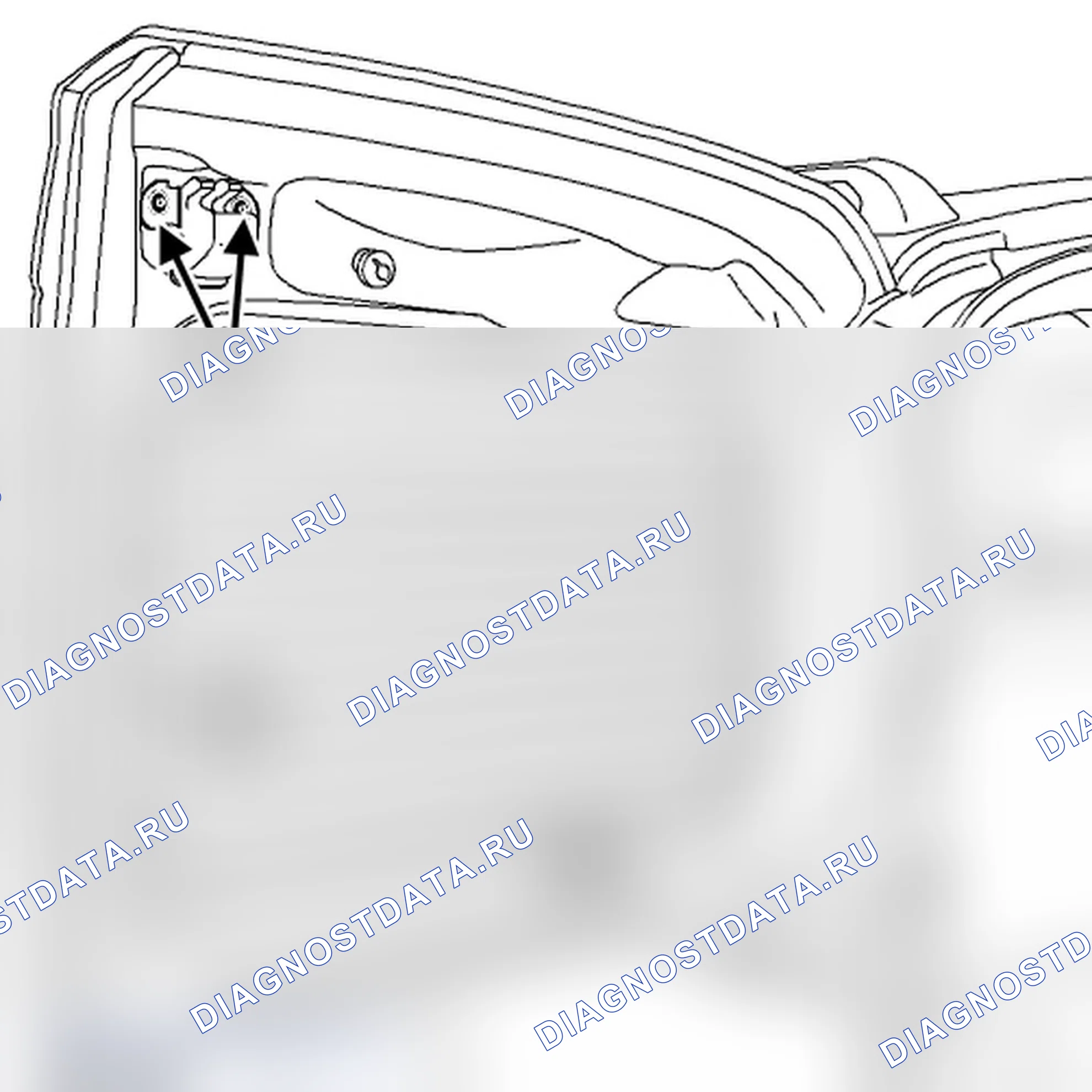 Механизм задней погрузочной двери. Renault Logan I