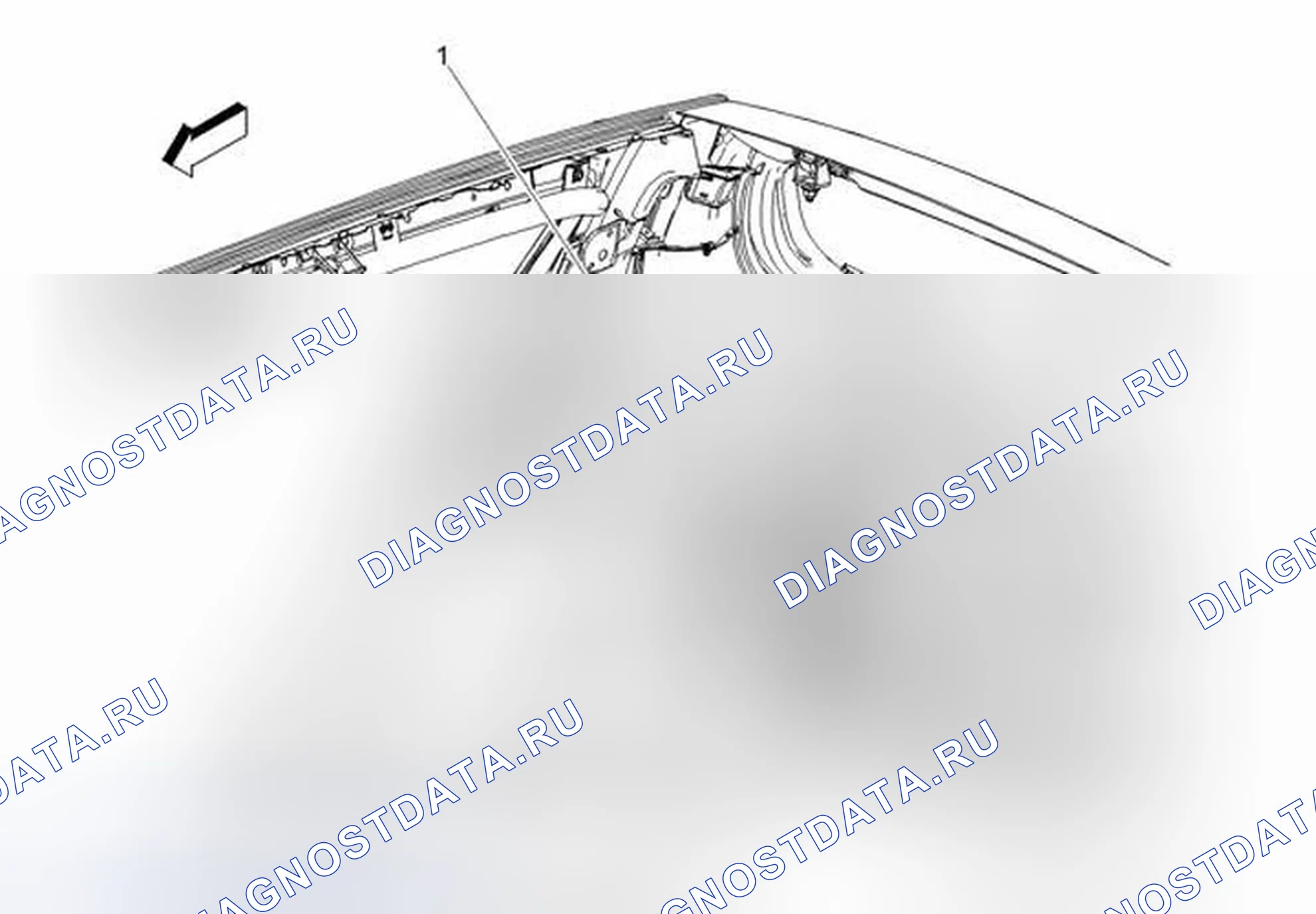 Рис. 46: Справа от компонентов багажного отделения (хэтчбек). Chevrolet Sonic I