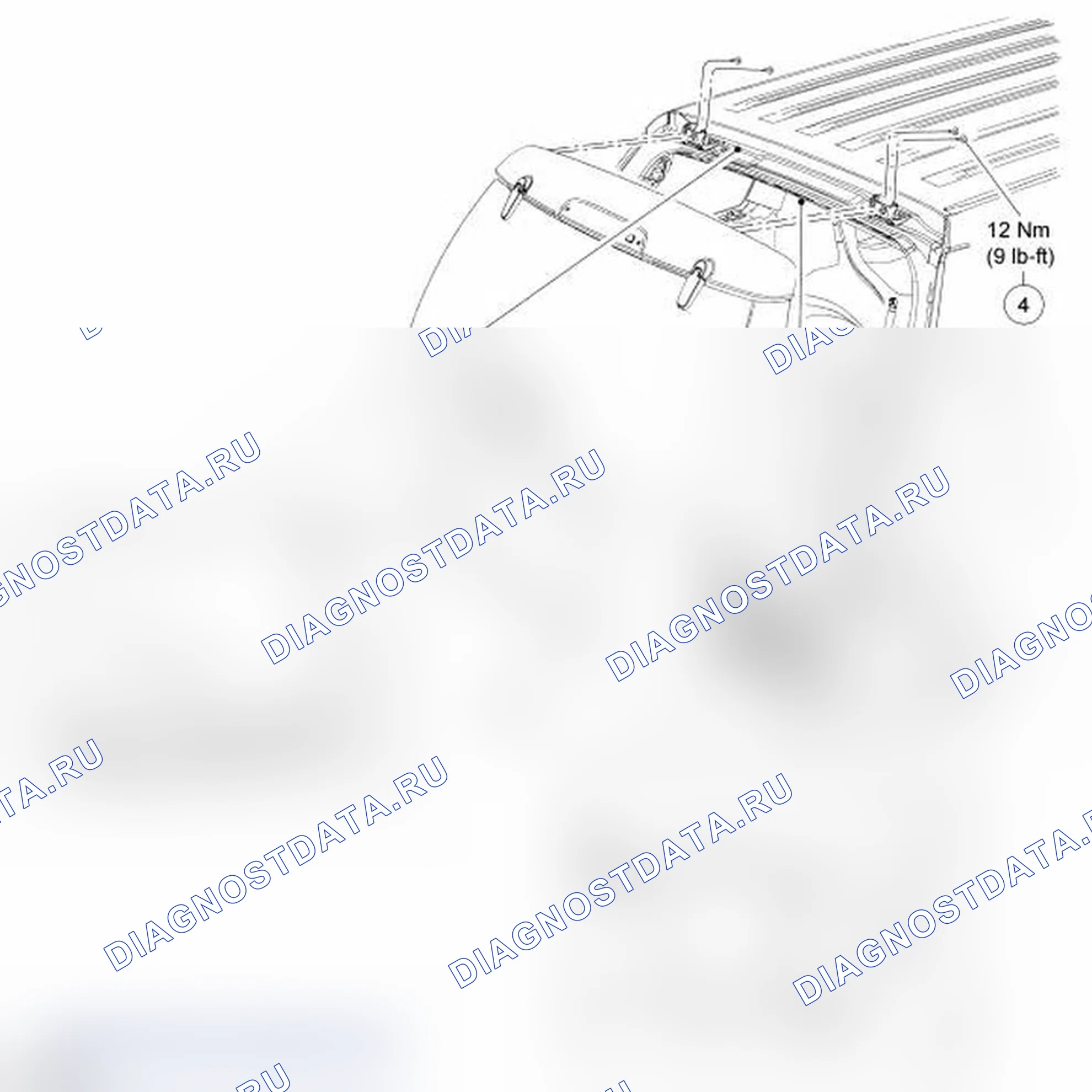 Рис. 1: дверь багажника. Ford Explorer IV