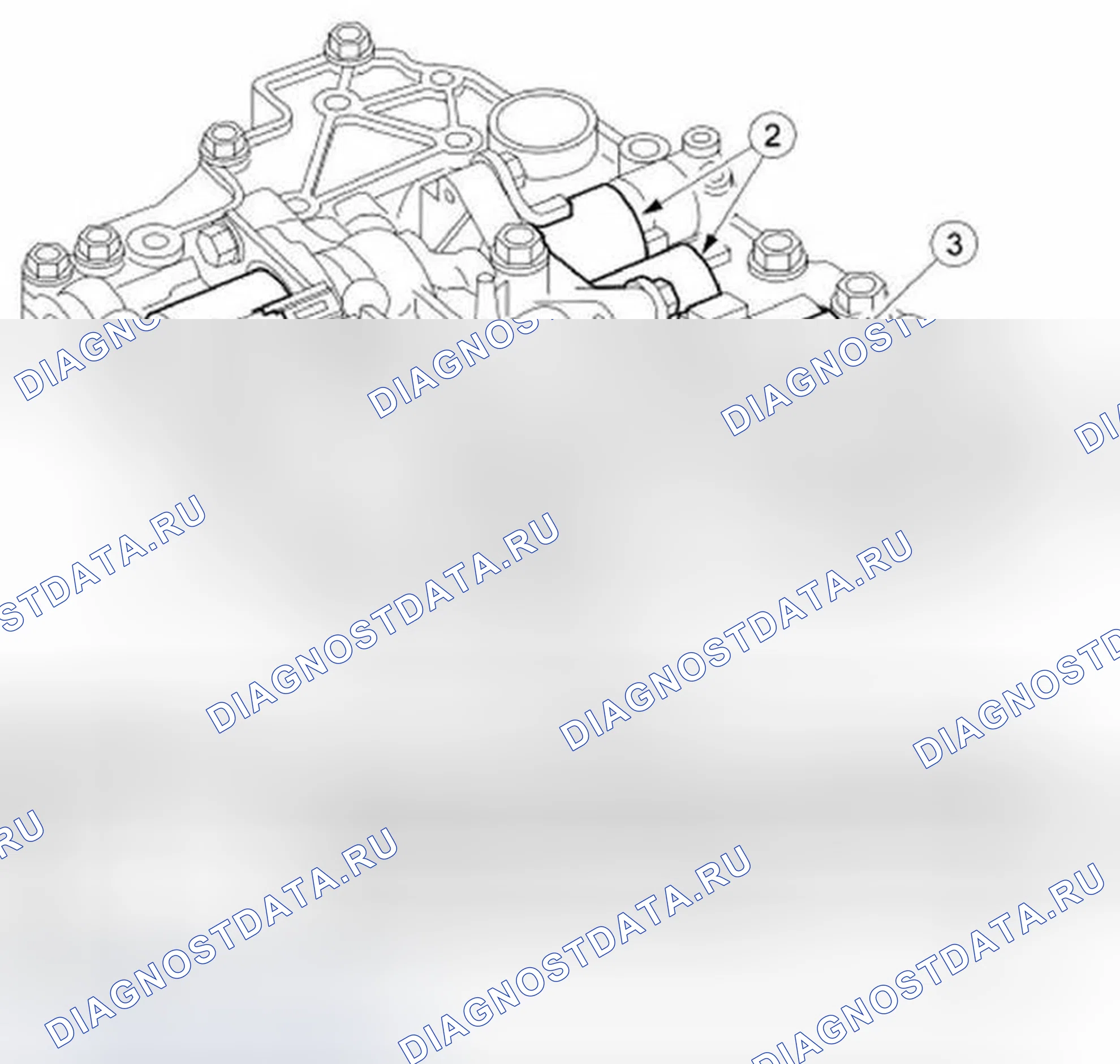 Рис. 139: Корпус клапана. Ford Focus I рестайлинг