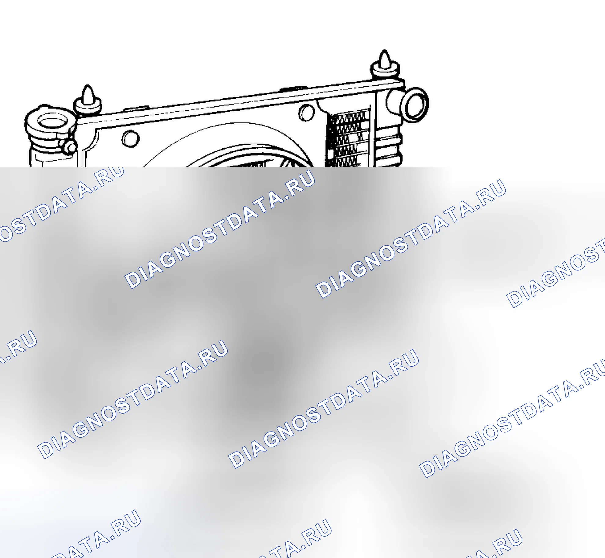 Рис. 2: Электродвигатель вентилятора. Dodge Dakota WS 