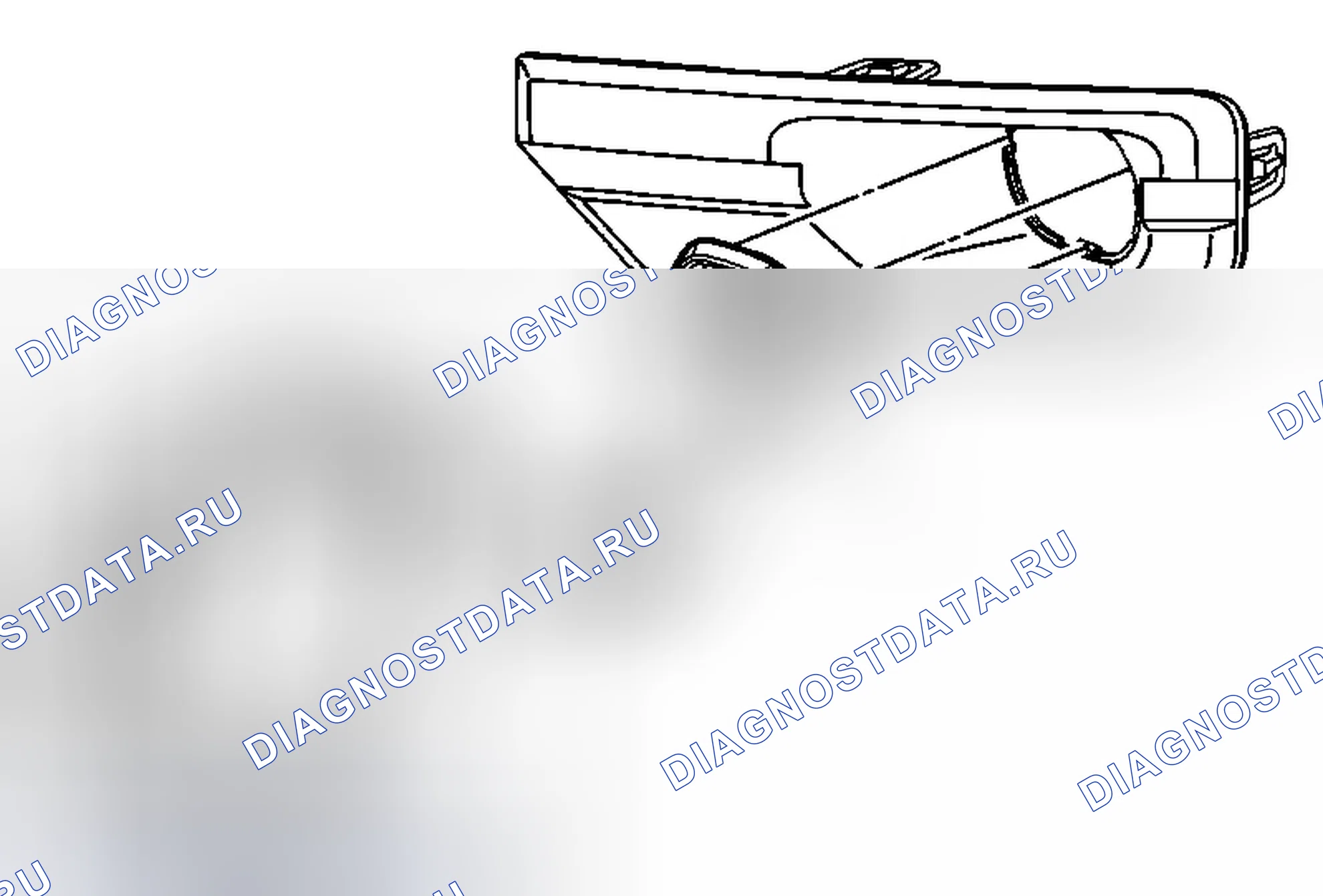 Рис. 14: Замена передней противотуманной фары. GMC Acadia I рестайлинг