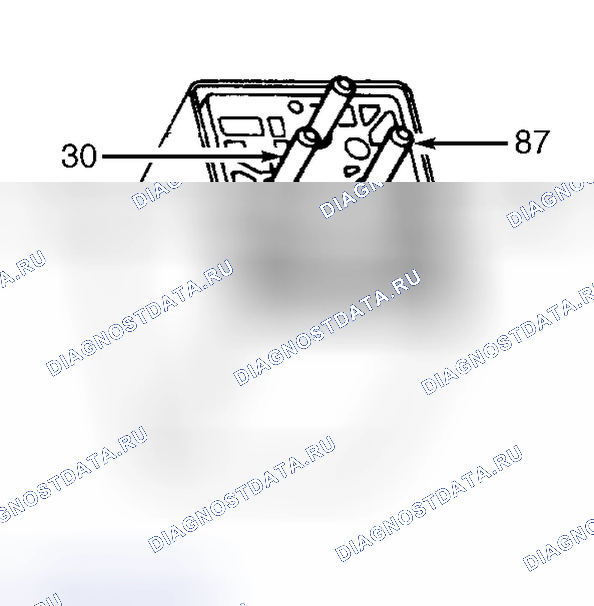 Рис. 4: Проверка реле двигателя гидравлического насоса. Hyundai Santa Cruz I