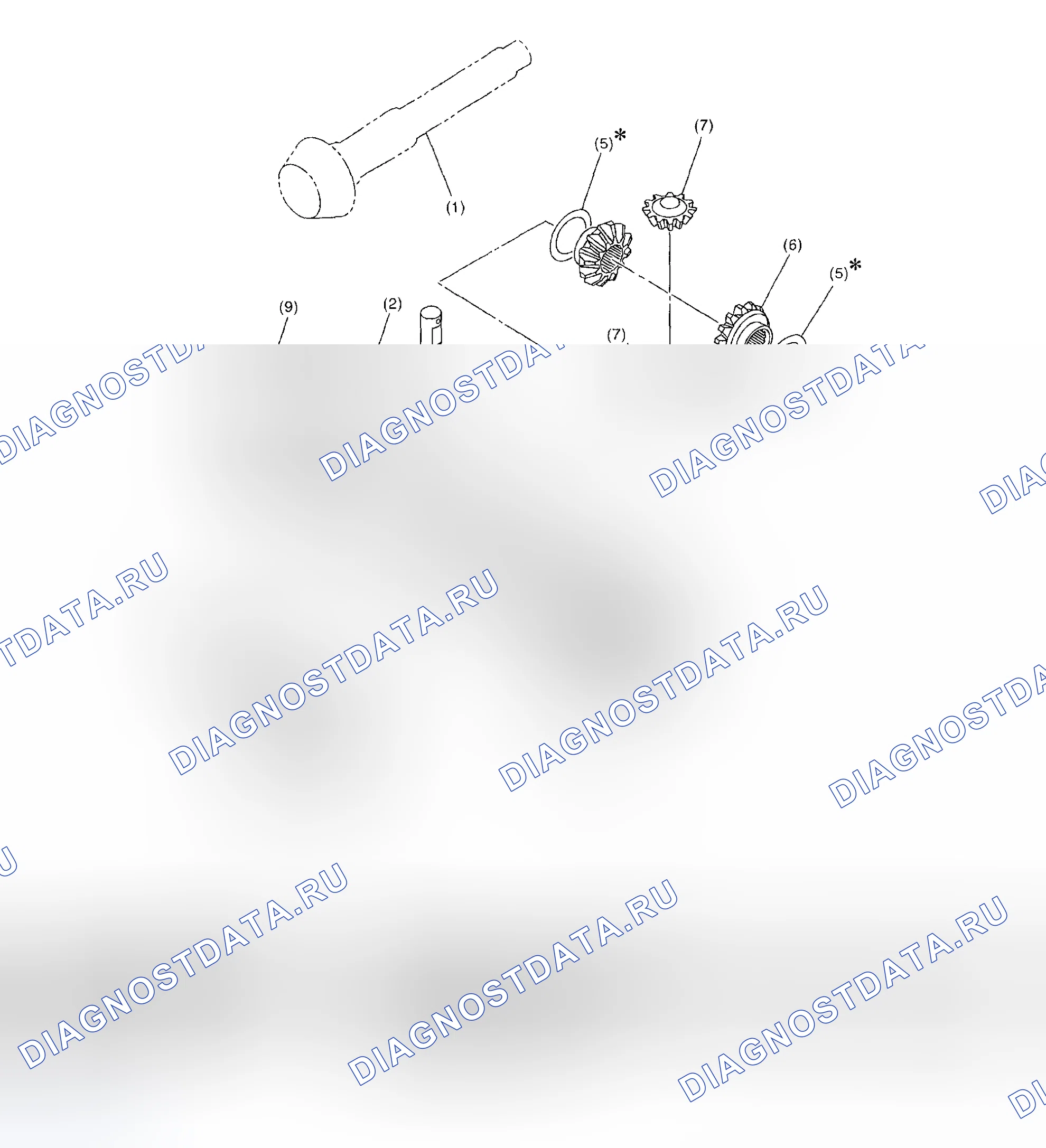 Рис. 77: ПЕРЕДНИЙ ДИФФЕРЕНЦИАЛ. Subaru Forester SG