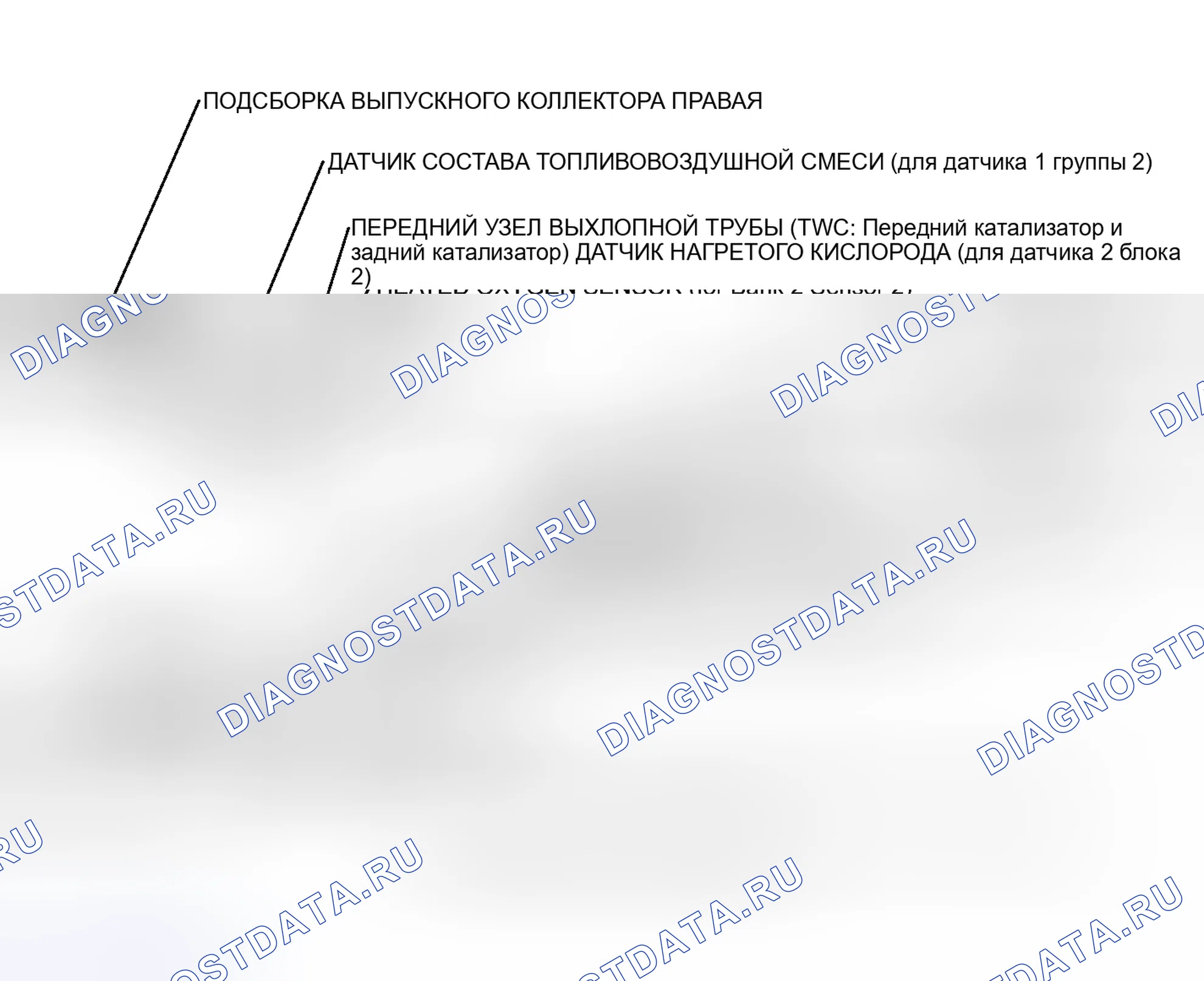 Рис. 170: РАСПОЛОЖЕНИЕ КАТАЛИЗАТОРА. Toyota Land Cruiser 200 рестайлинг