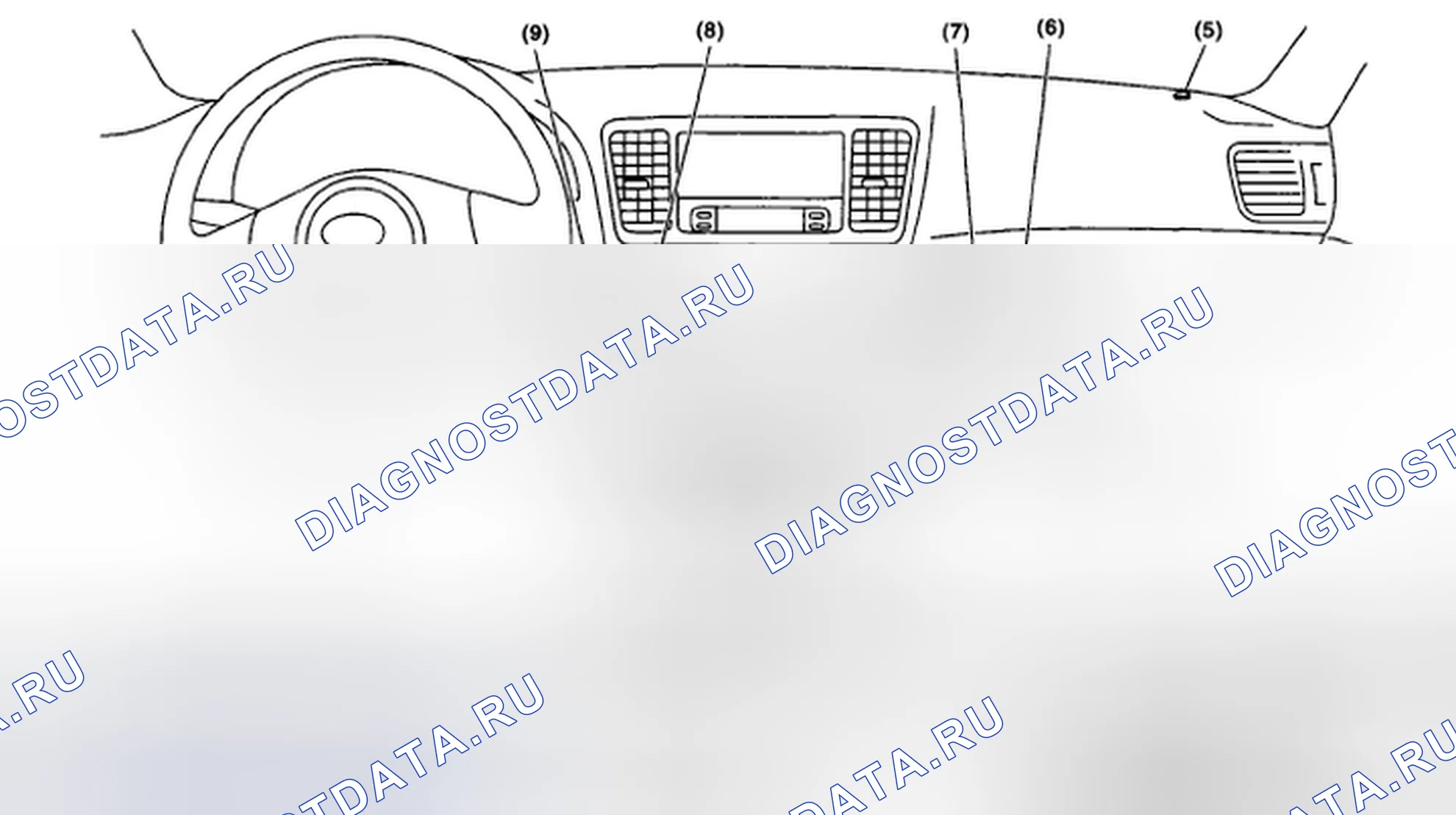 Рис. 147: ПАССАЖИРСКИЙ САЛОН. Subaru Outback BP рестайлинг
