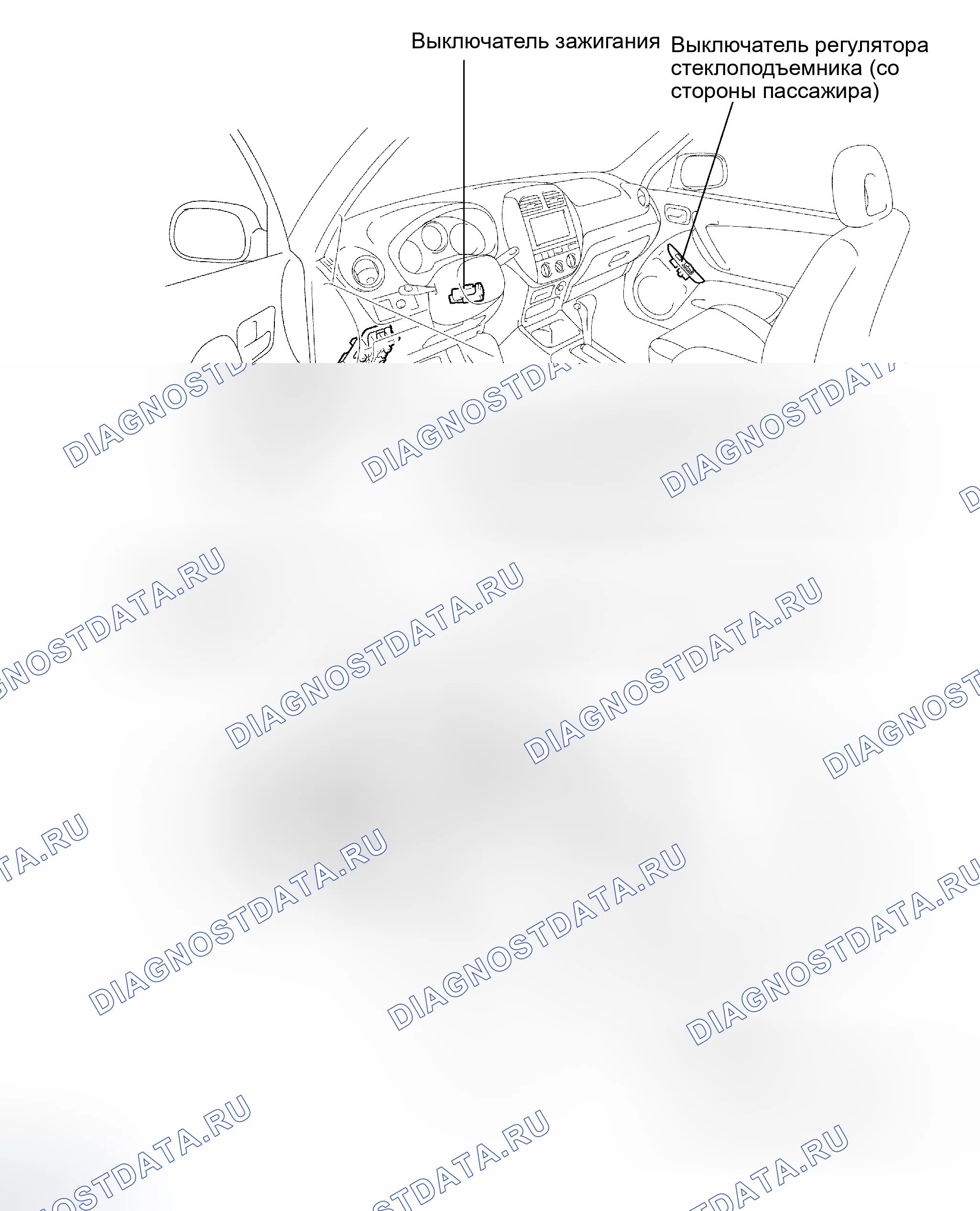 Рис. 54: РАСПОЛОЖЕНИЕ. Toyota RAV4 II рестайлинг