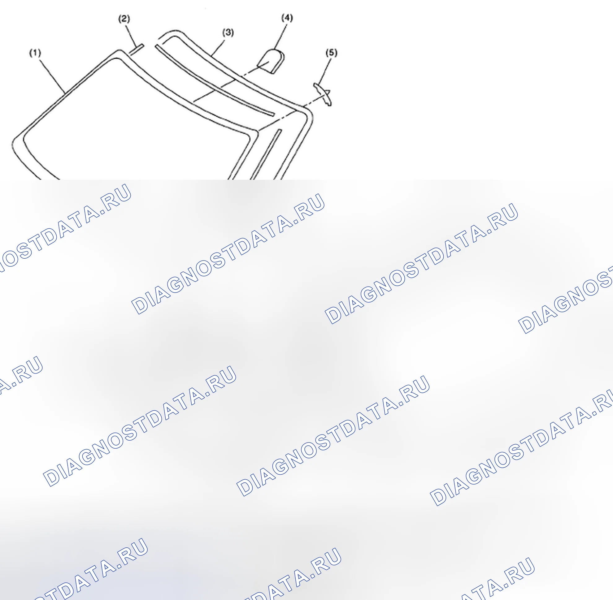 Рис. 7: ФИКСИРОВАННОЕ СТЕКЛО (МОДЕЛЬ СЕДАНА). Subaru Outback BP рестайлинг
