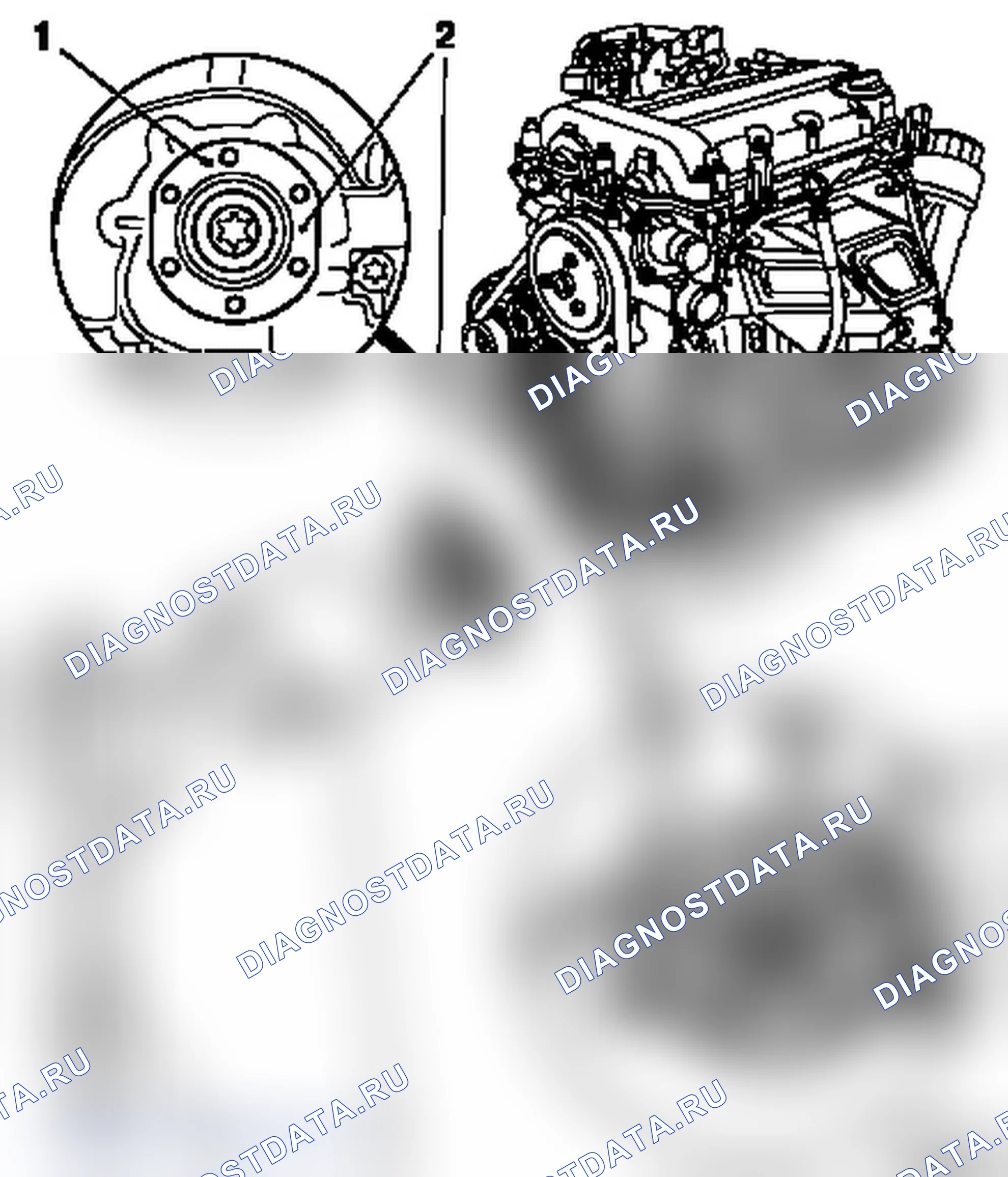 Снять и установить корпус распределительного механизма. Opel Astra G