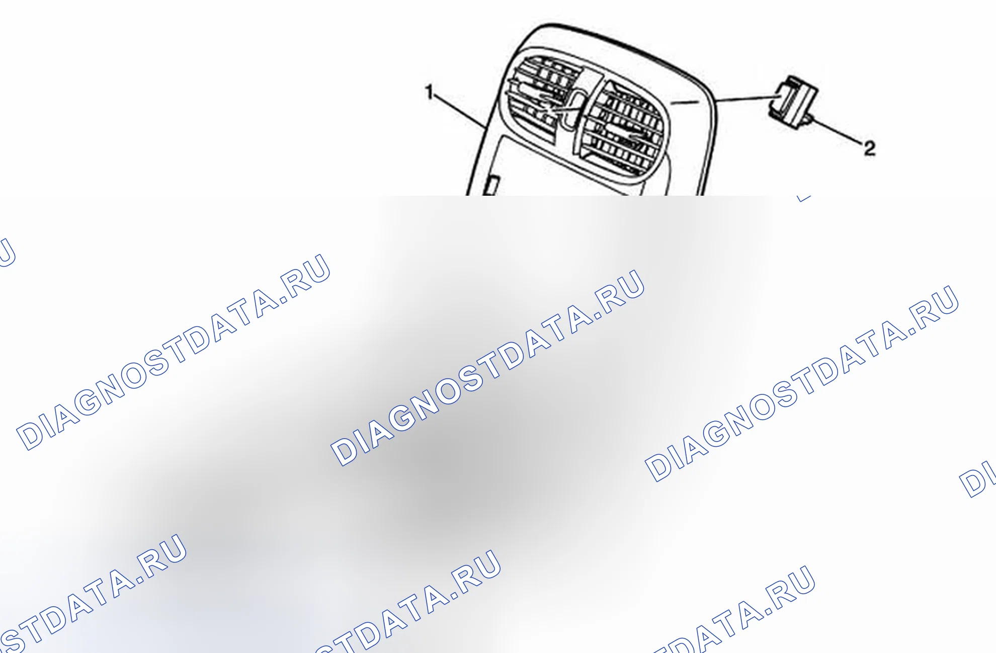 Рис. 17: Замена переключателя предупреждения об опасности. Chevrolet Corvette C6