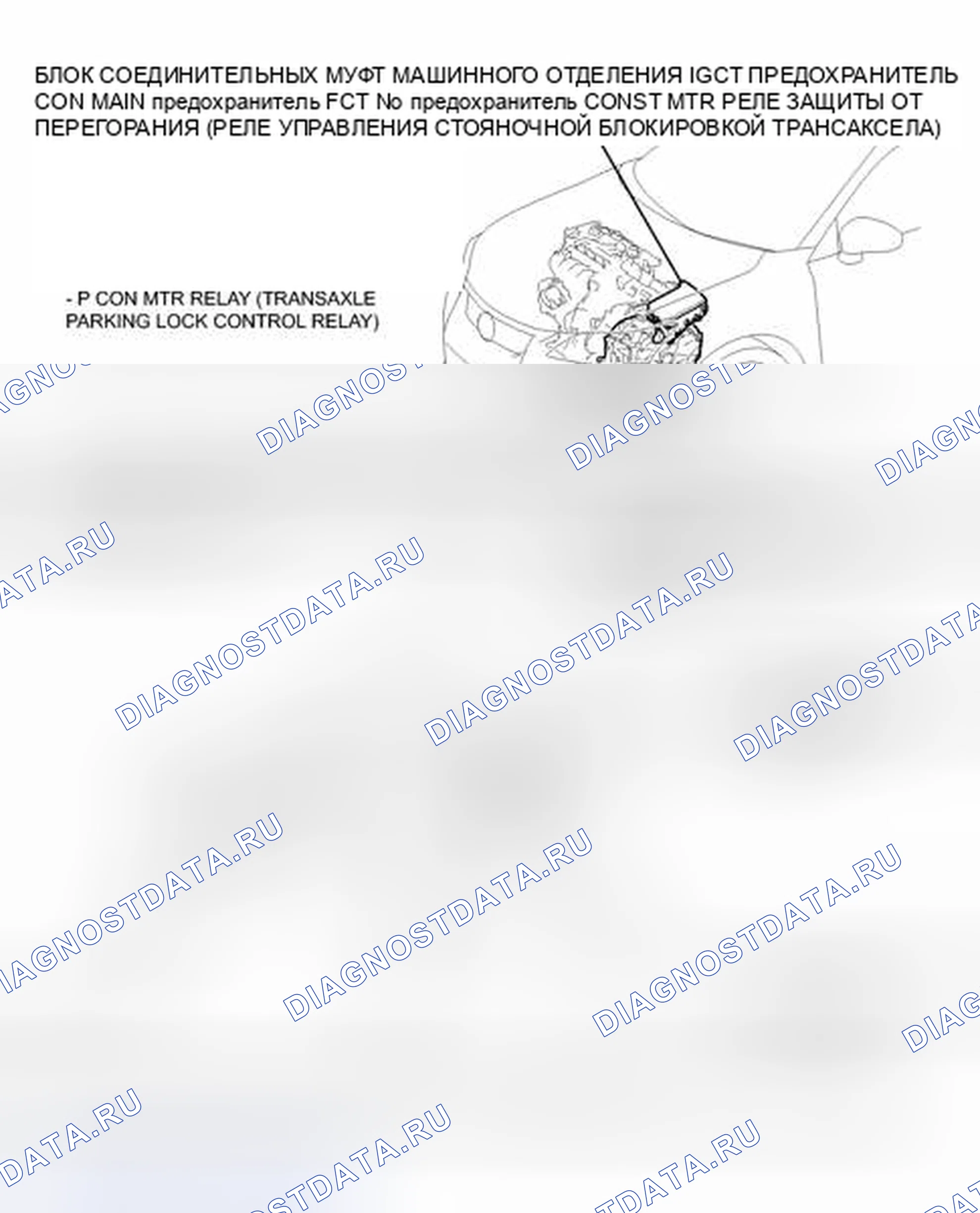 Рис. 207: ИЛЛЮСТРАЦИЯ. Lexus CT I