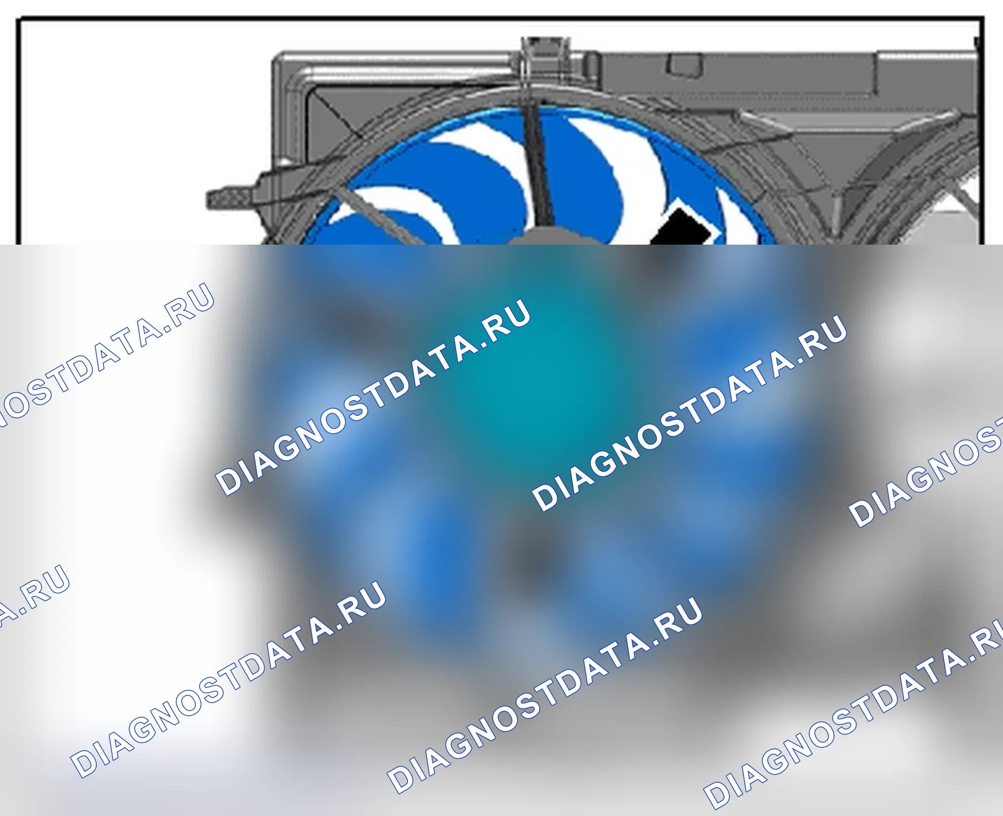 Рис. 84: -V7- ВЕНТИЛЯТОРА ОХЛАЖДАЮЩЕЙ ЖИДКОСТИ И -V177- ВЕНТИЛЯТОРА ОХЛАЖДАЮЩЕЙ ЖИДКОСТИ 2, ИСПОЛНЕНИЕ 1. Audi S4 B8 рестайлинг