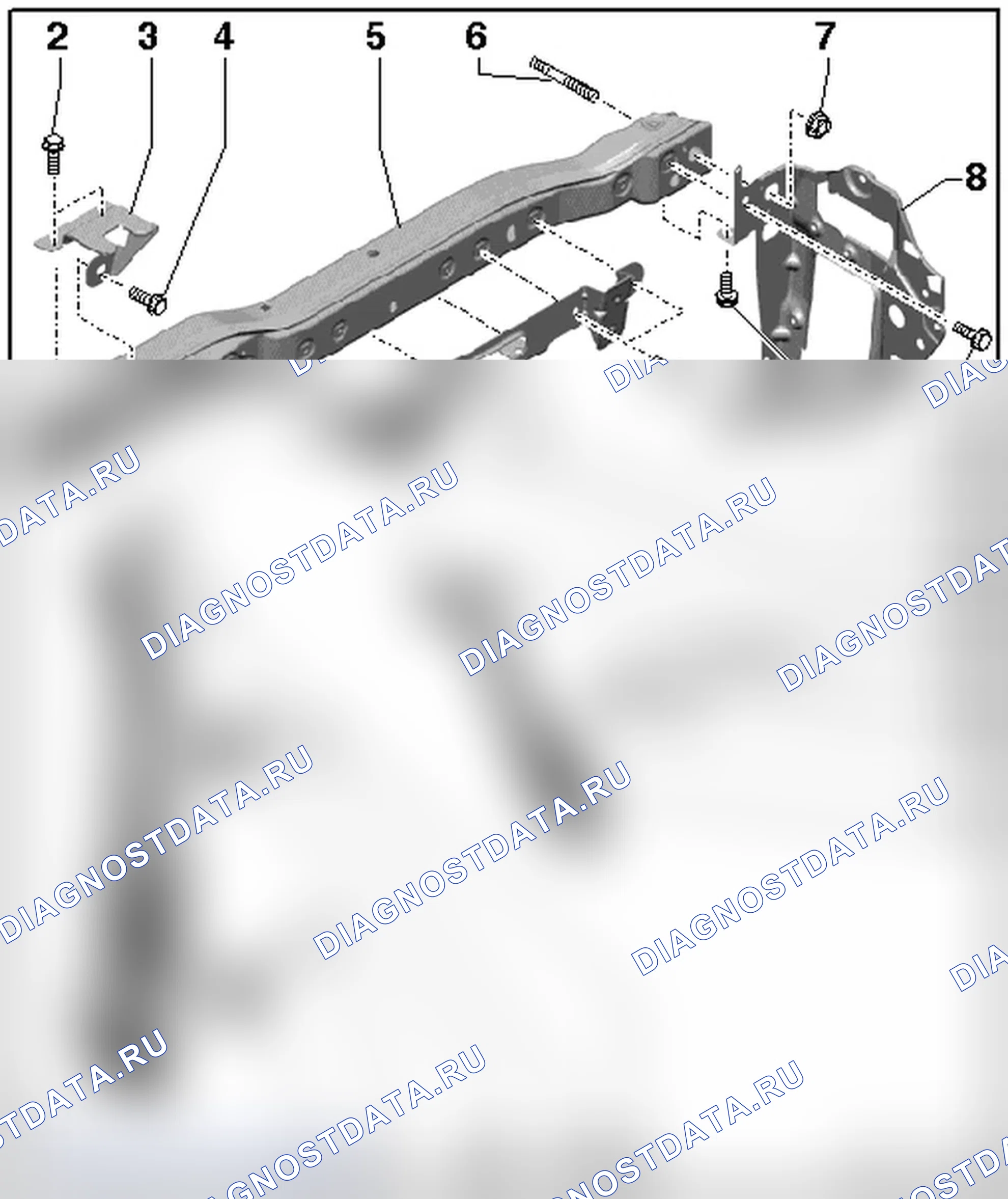 Рис. 5: ЧАСТЬ 2 (СТОРОНА ПАССАЖИРА). Audi TT 8J рестайлинг