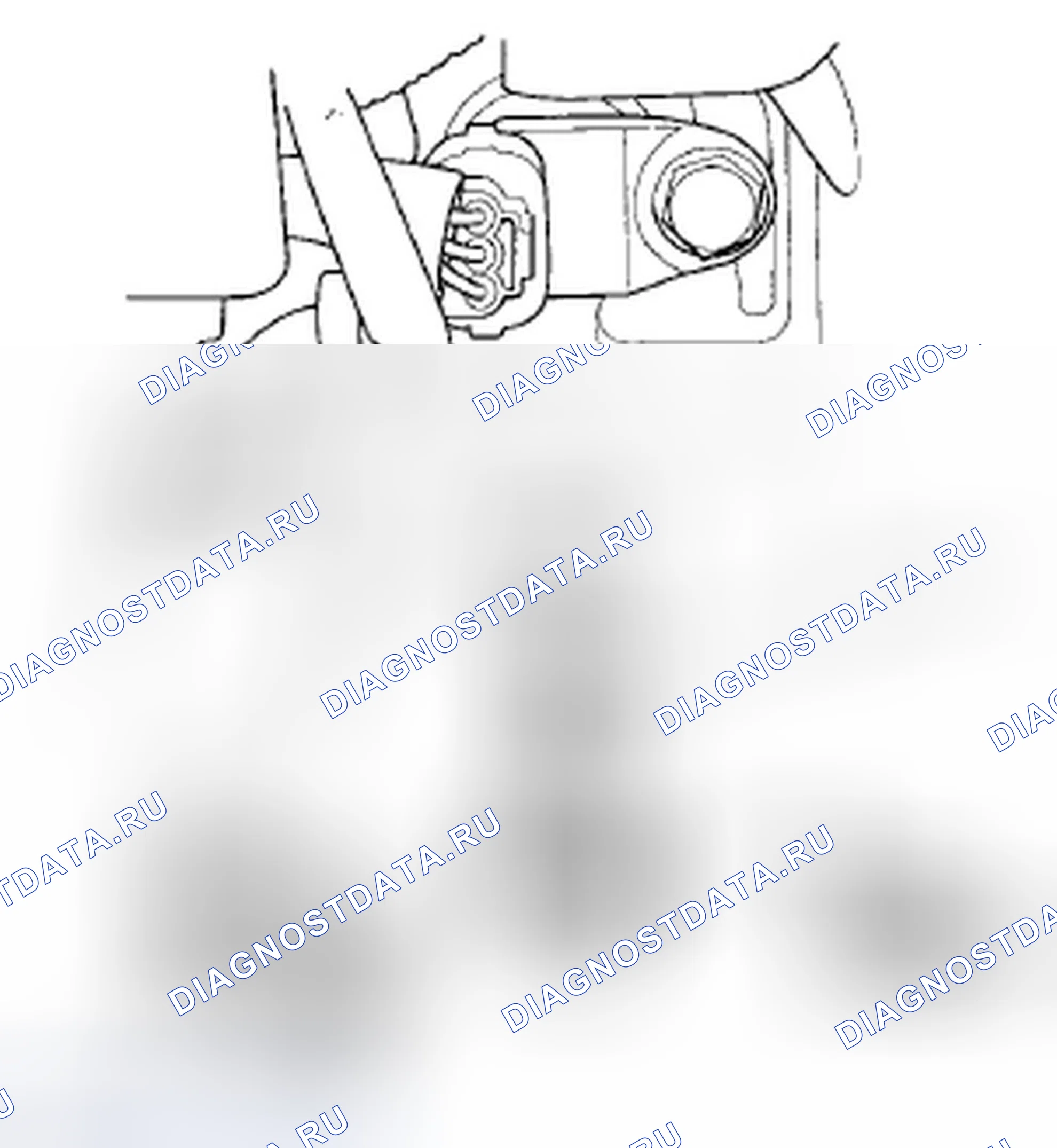 Рис. 531: Замена датчика температура охлаждающей жидкости 1. Honda Civic VIII