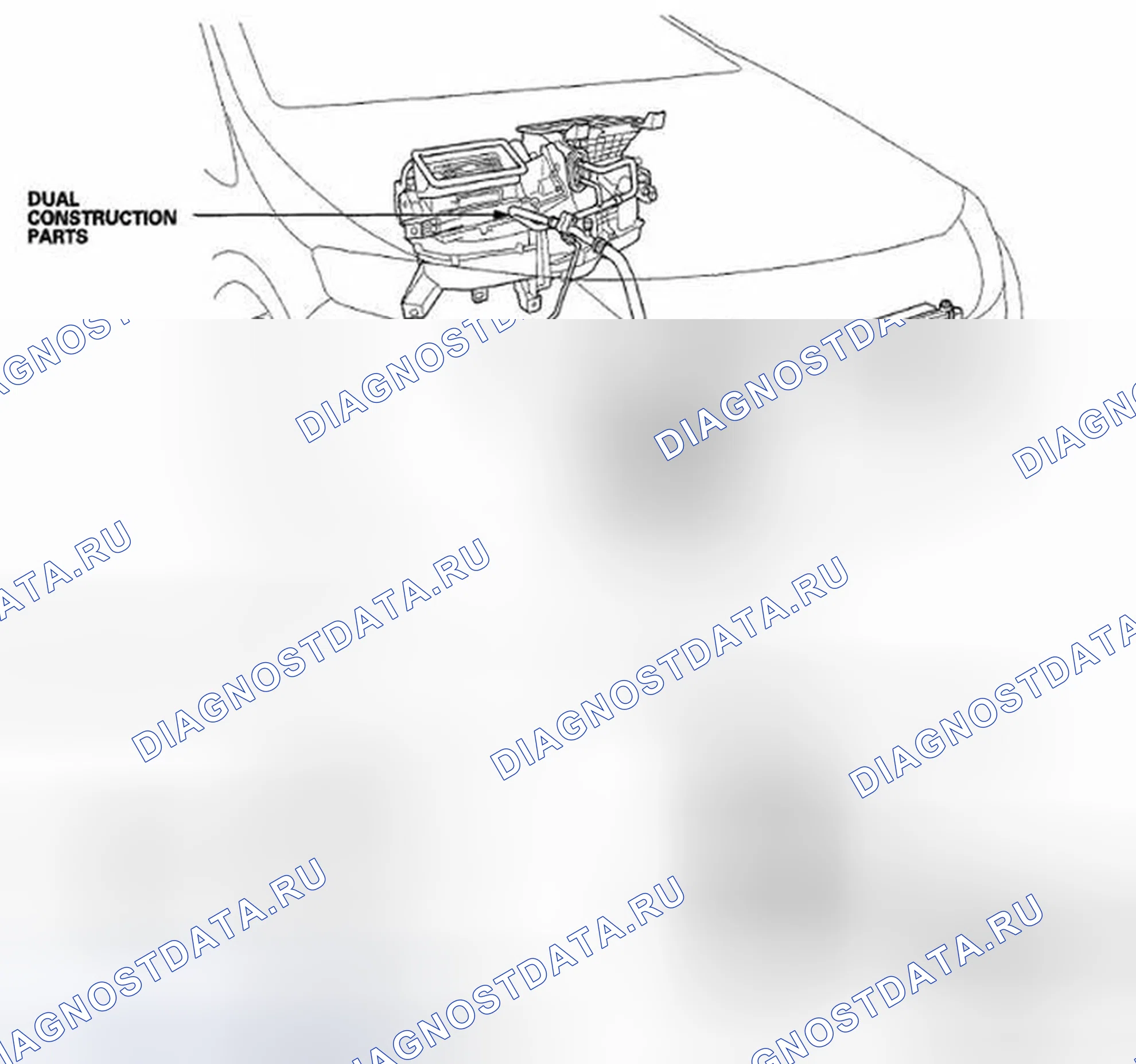 Рис. 143: Труба переменного тока двойной конструкции. Honda Insight ZE2