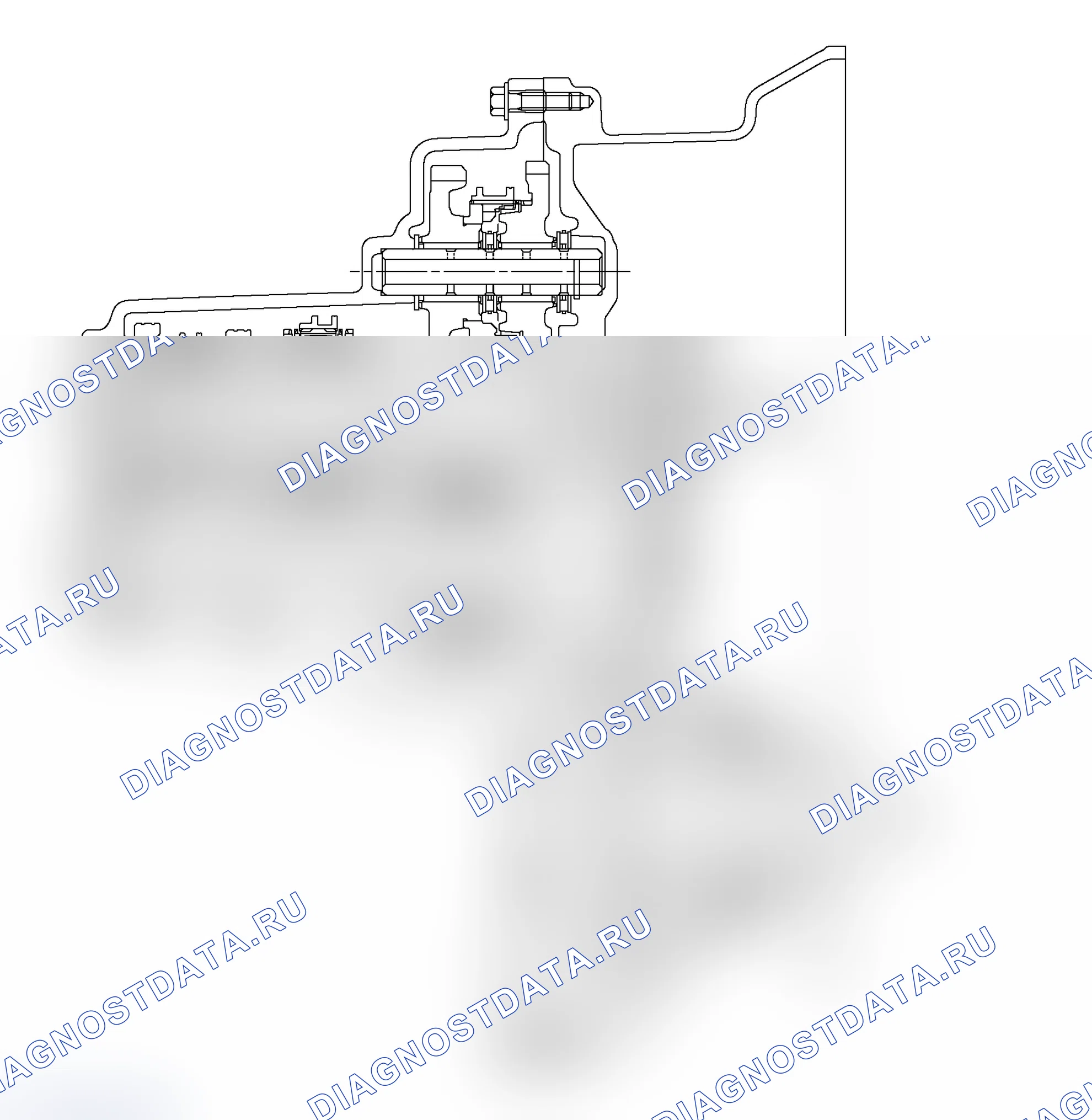 Рис. 629: РАЗРЕЗ КОРОБКИ ПЕРЕДАЧ. Mitsubishi Lancer Ralliart IX рестайлинг