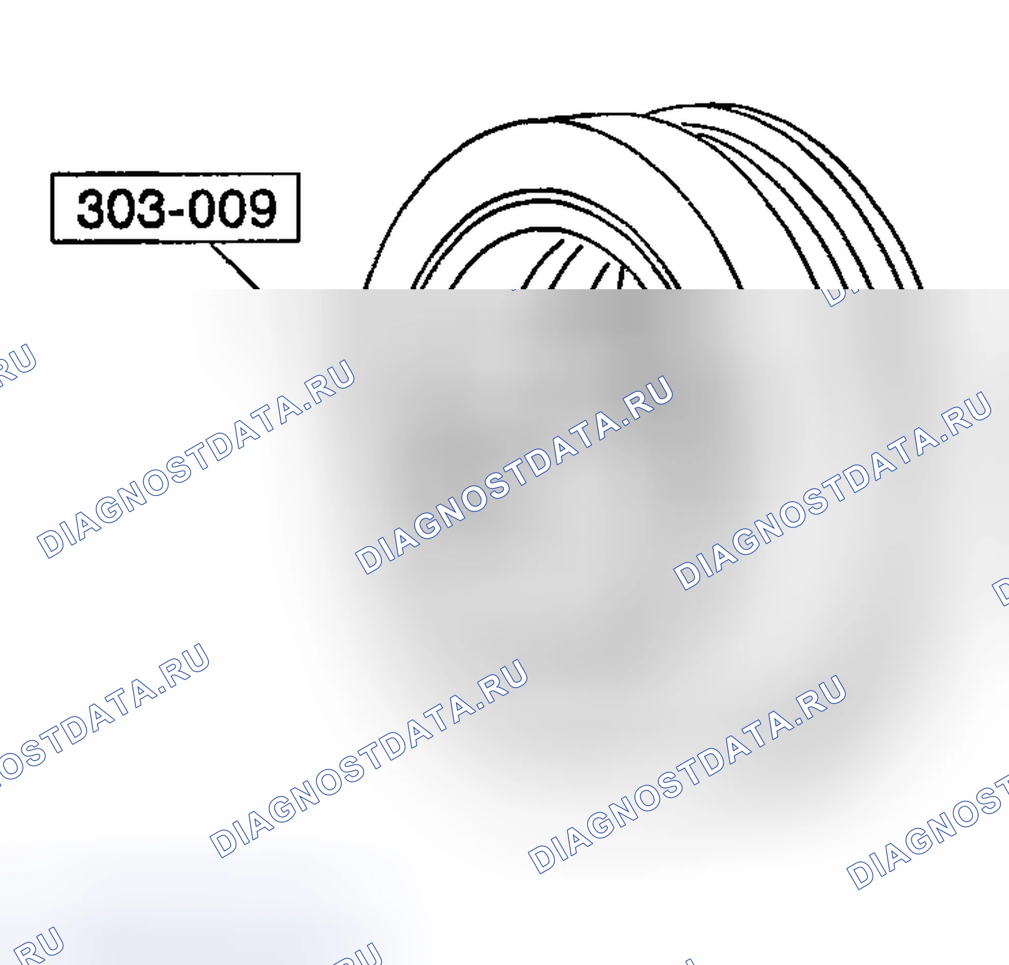 Рис. 631: Позиция 37: Разборка шкива коленчатого вала Примечание. Hyundai Nexo I