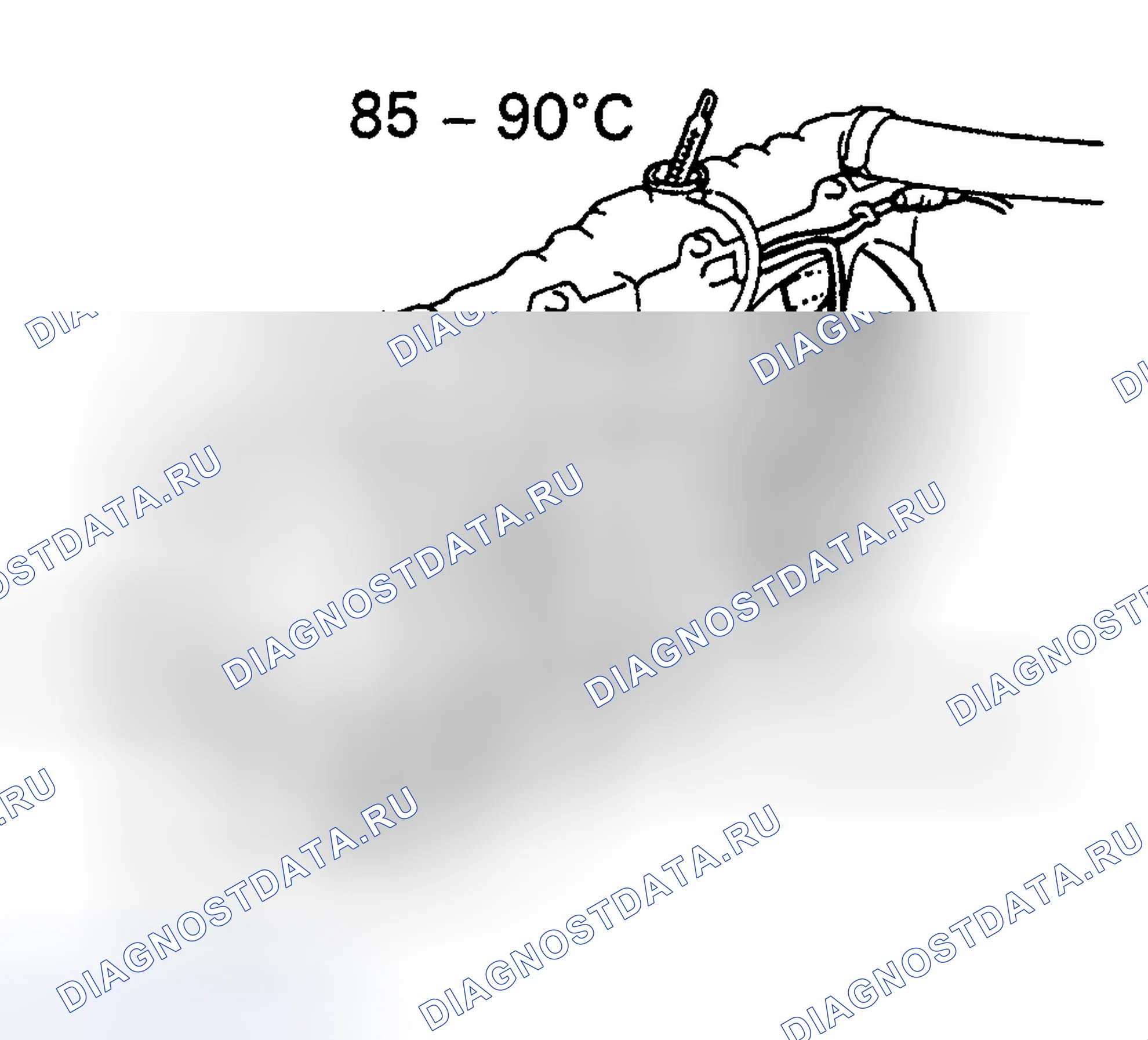 Рис. 6: Тестирование вентиляторов при высокой температуре - 185-126°C (85-90 ° C). Lexus ES V20