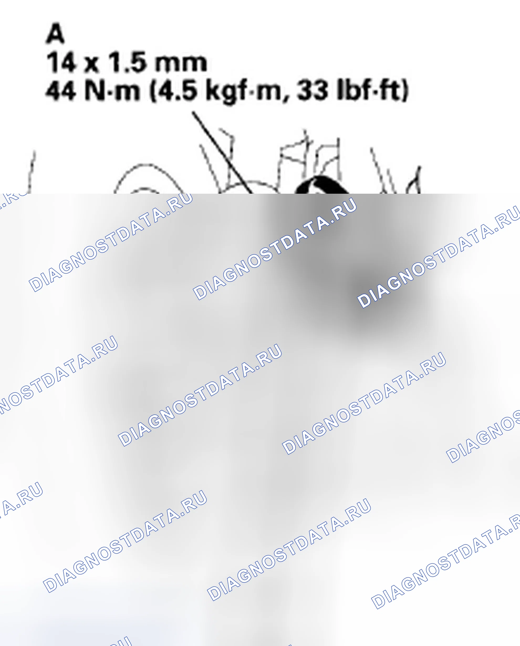 Рис. 32: Проверка/регулировка переднего носка. Honda Civic VIII