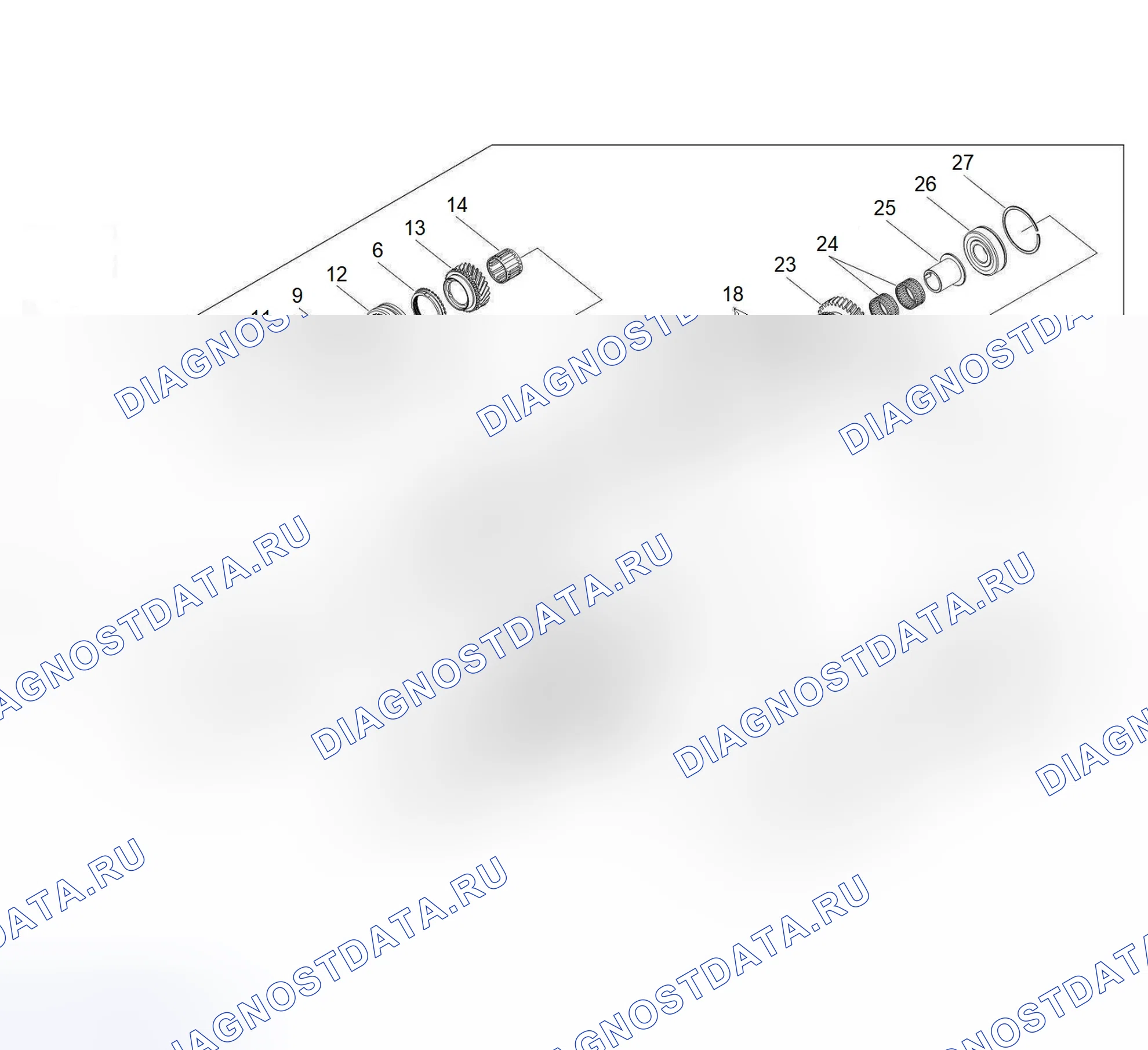 Схема расположения узла трансмиссии — Great Wall Wingle-5. Great-Wall Wingle 5 I
