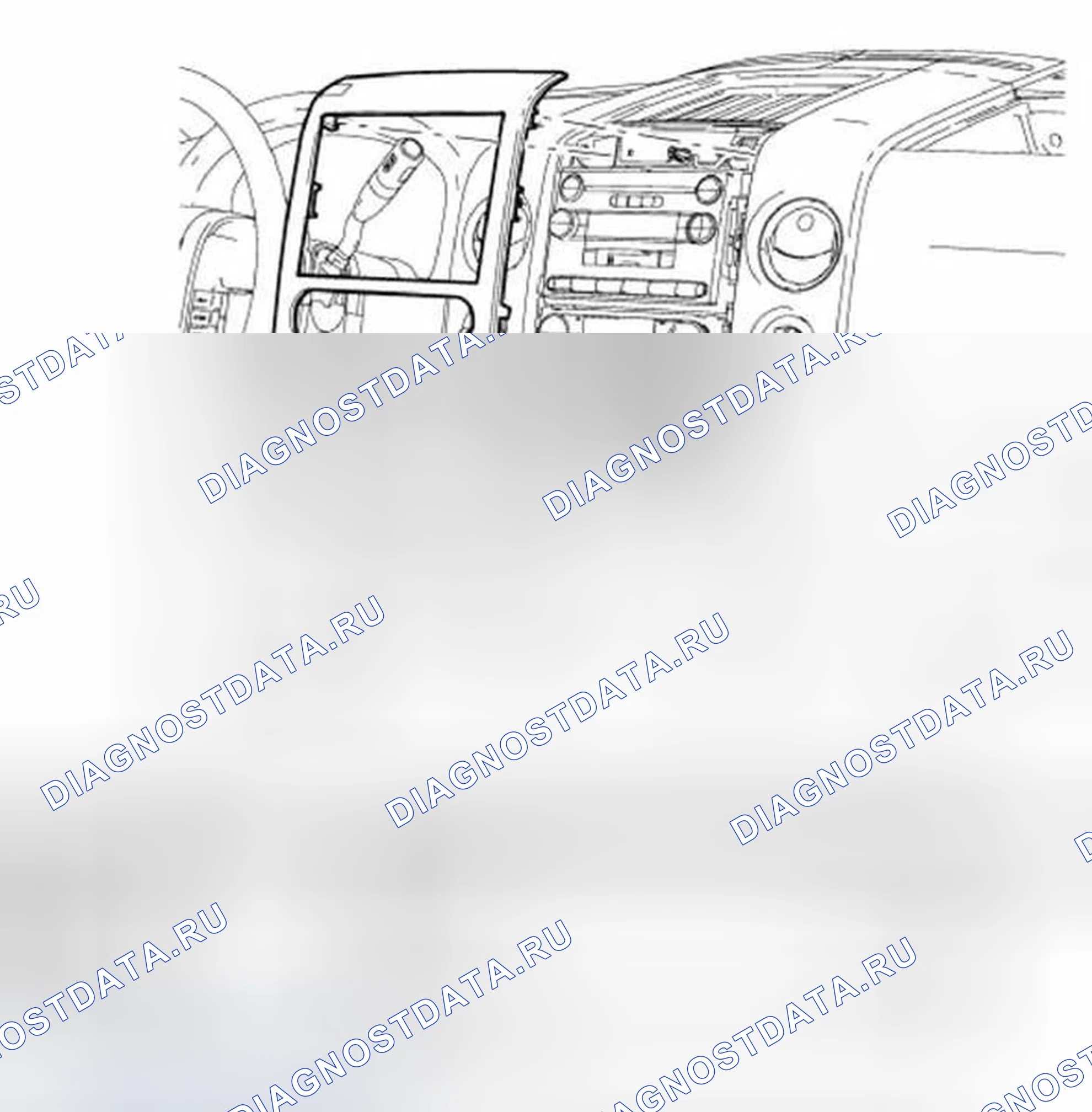 Рис. 45: Переключатель помощи при парковке. Ford Pickup F150 