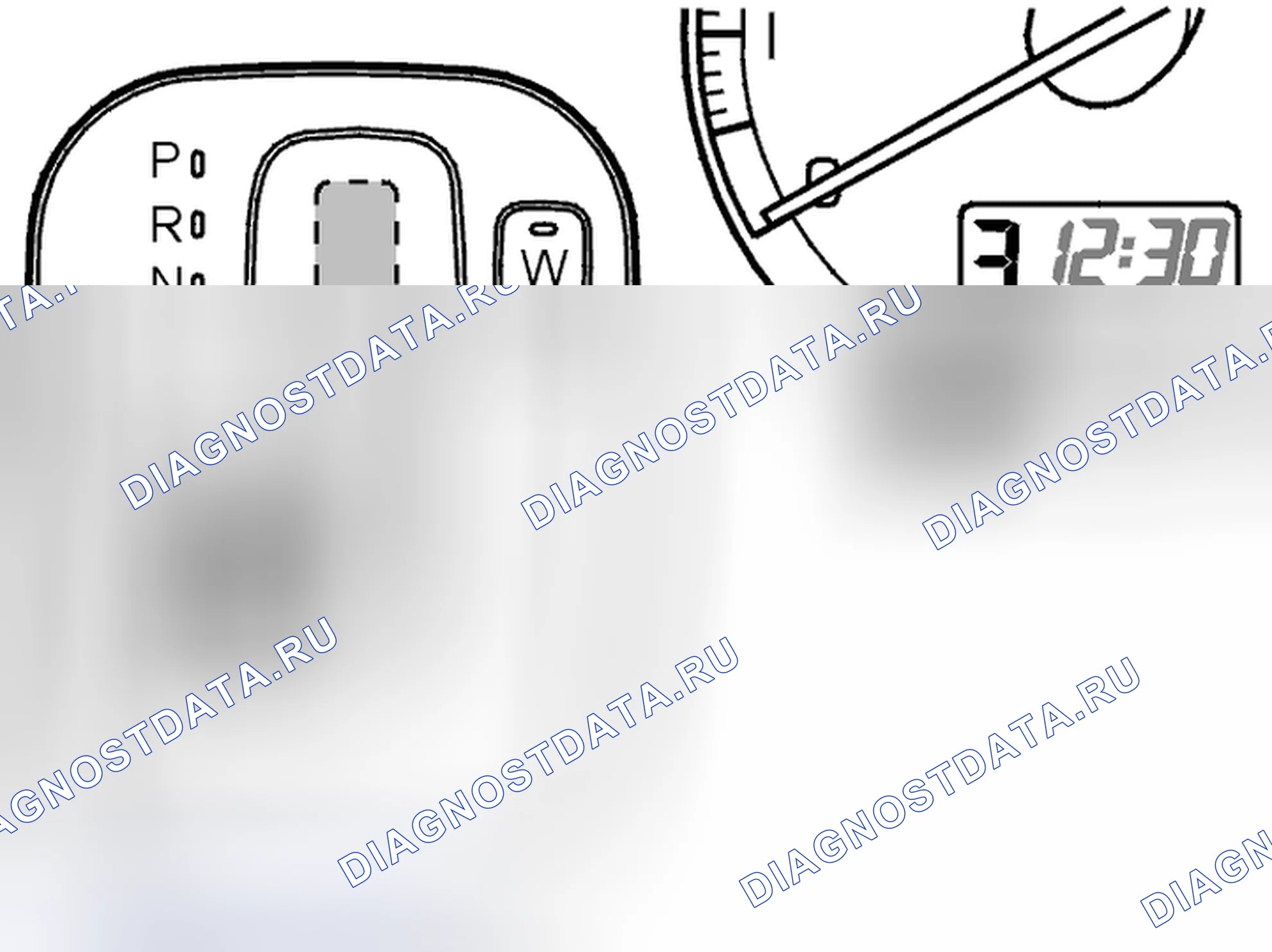 Рис. 978: Проверка переключения передач в ручном режиме. Volvo S80 I рестайлинг