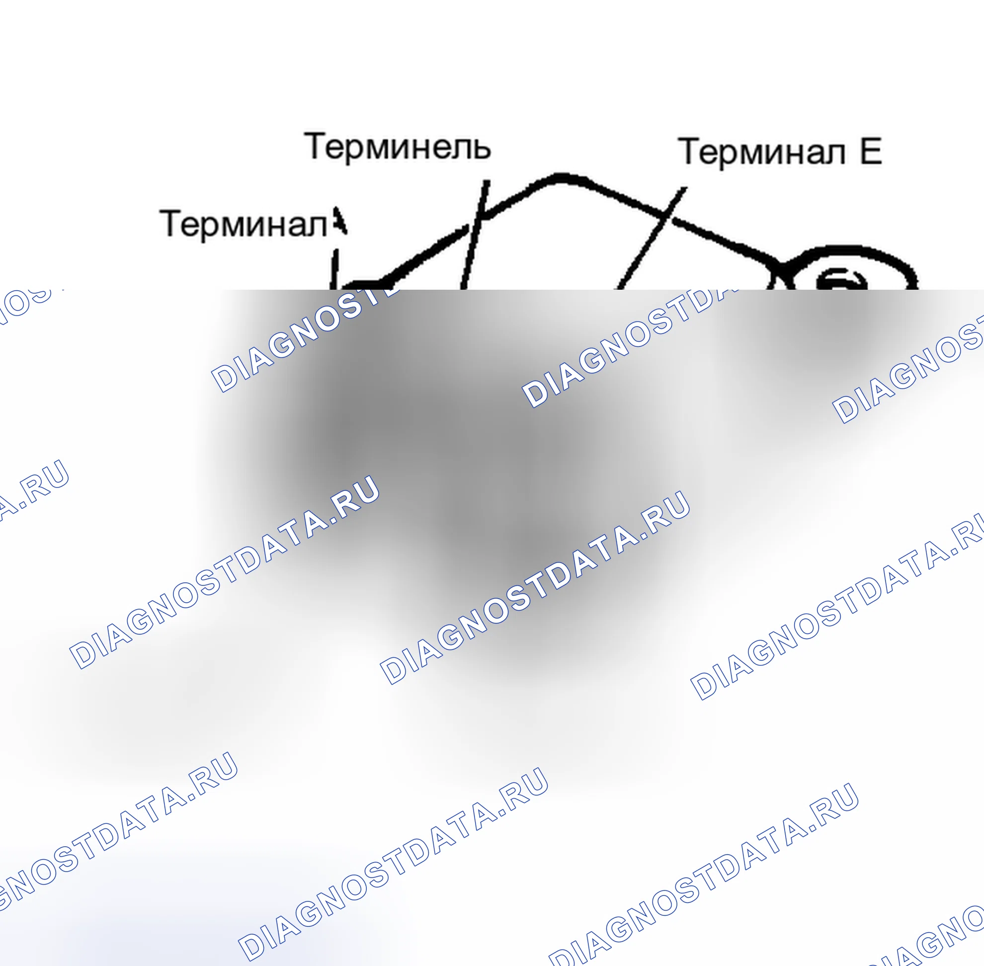 Рис. 6: Проверка втягивающего реле. Honda Prelude II