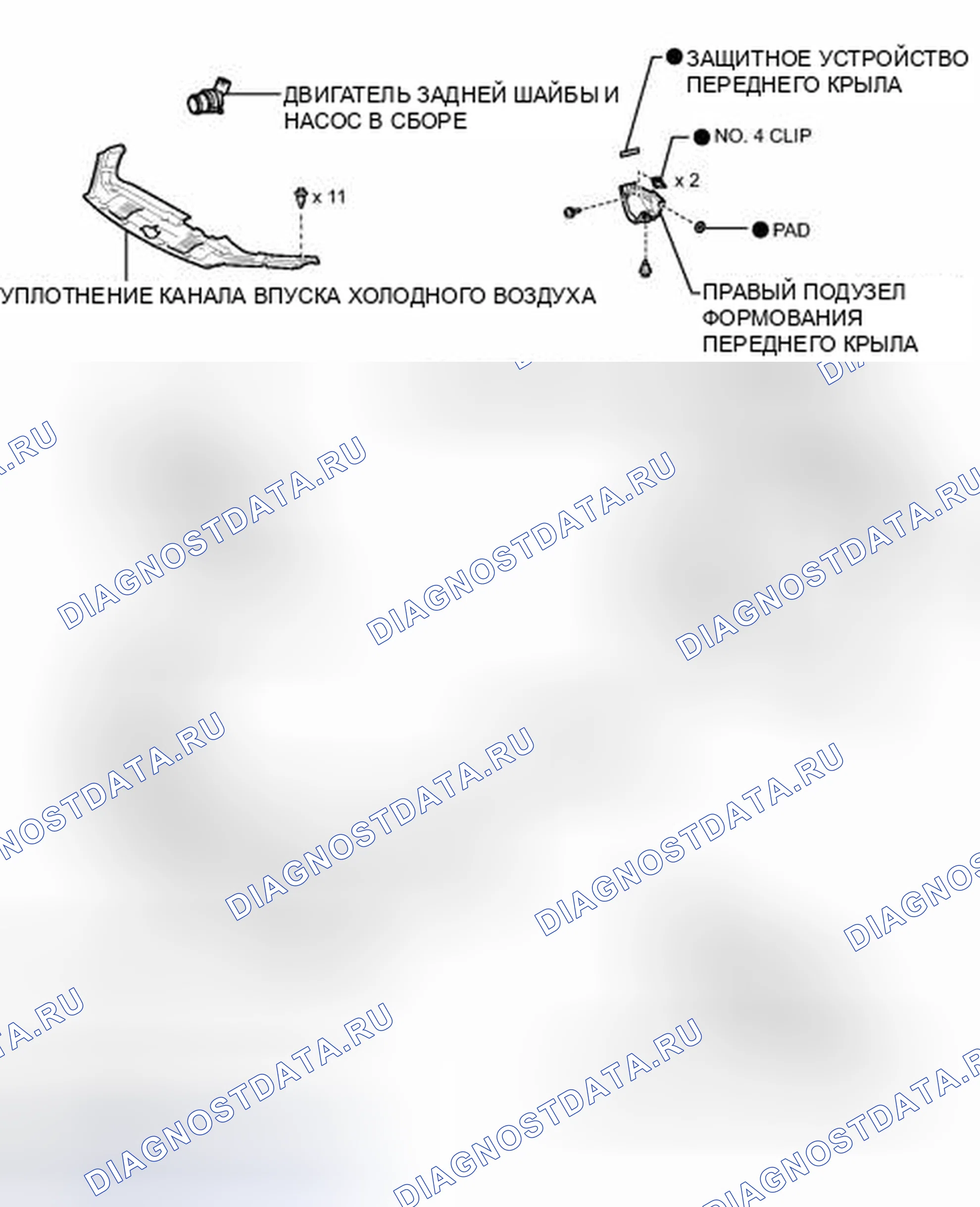 Рис. 172: ИЛЛЮСТРАЦИЯ. Toyota Highlander II рестайлинг