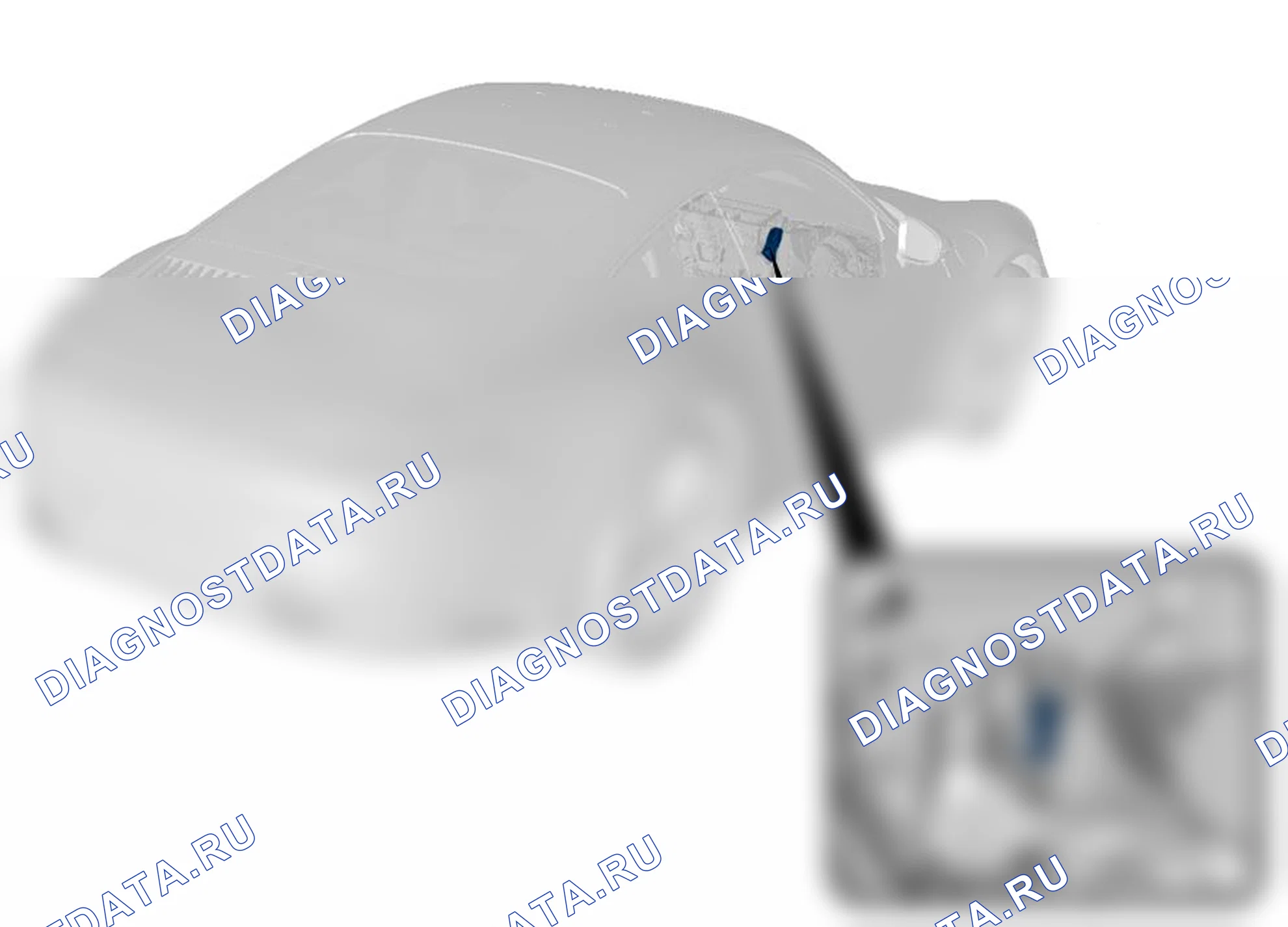 Серводвигатель заслонки регулирования температуры слева, неисправность. Porsche 911 Carrera 992