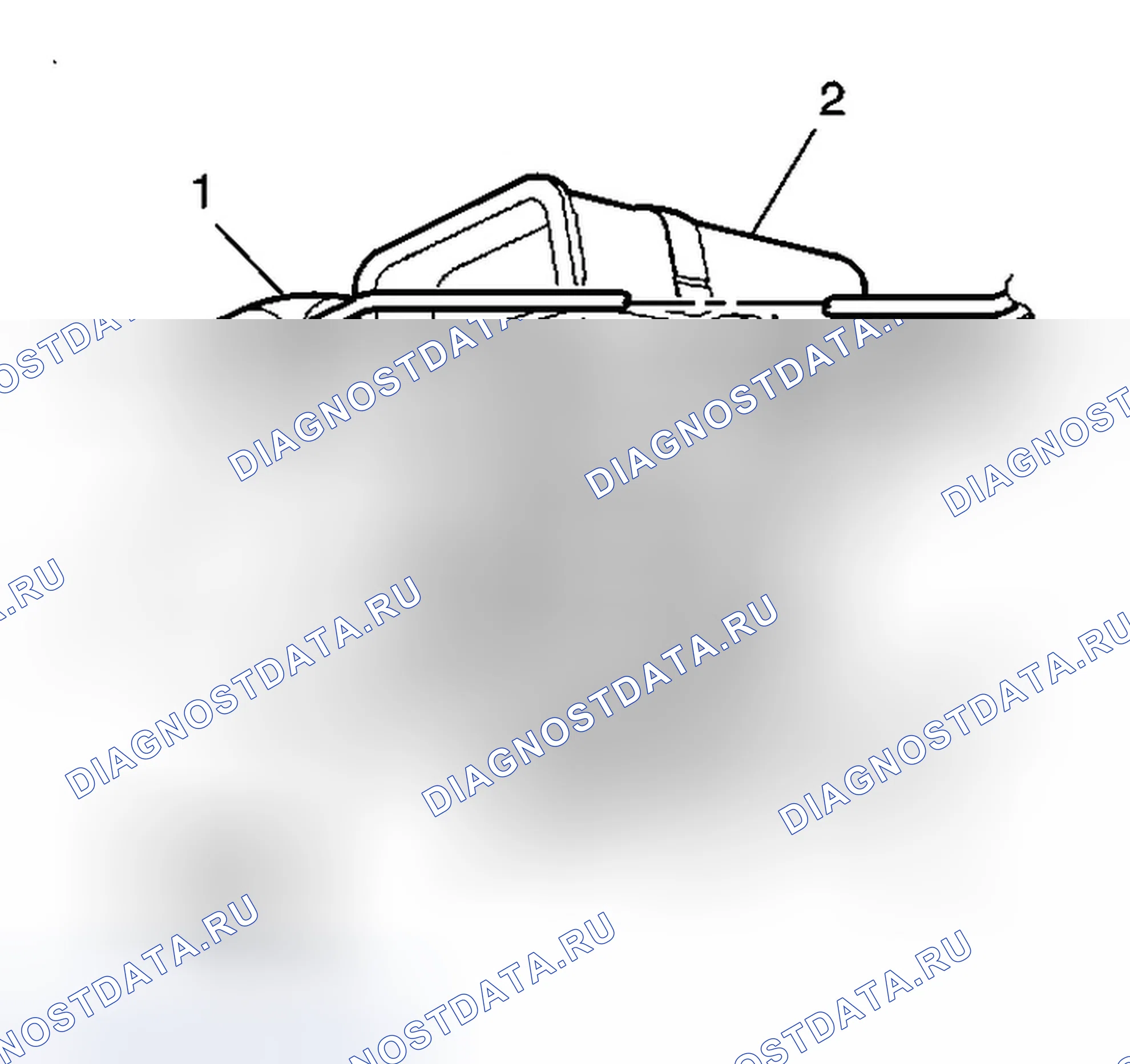 Рис. 25: Идентификация топливоподающей трубы. Chevrolet Venture I