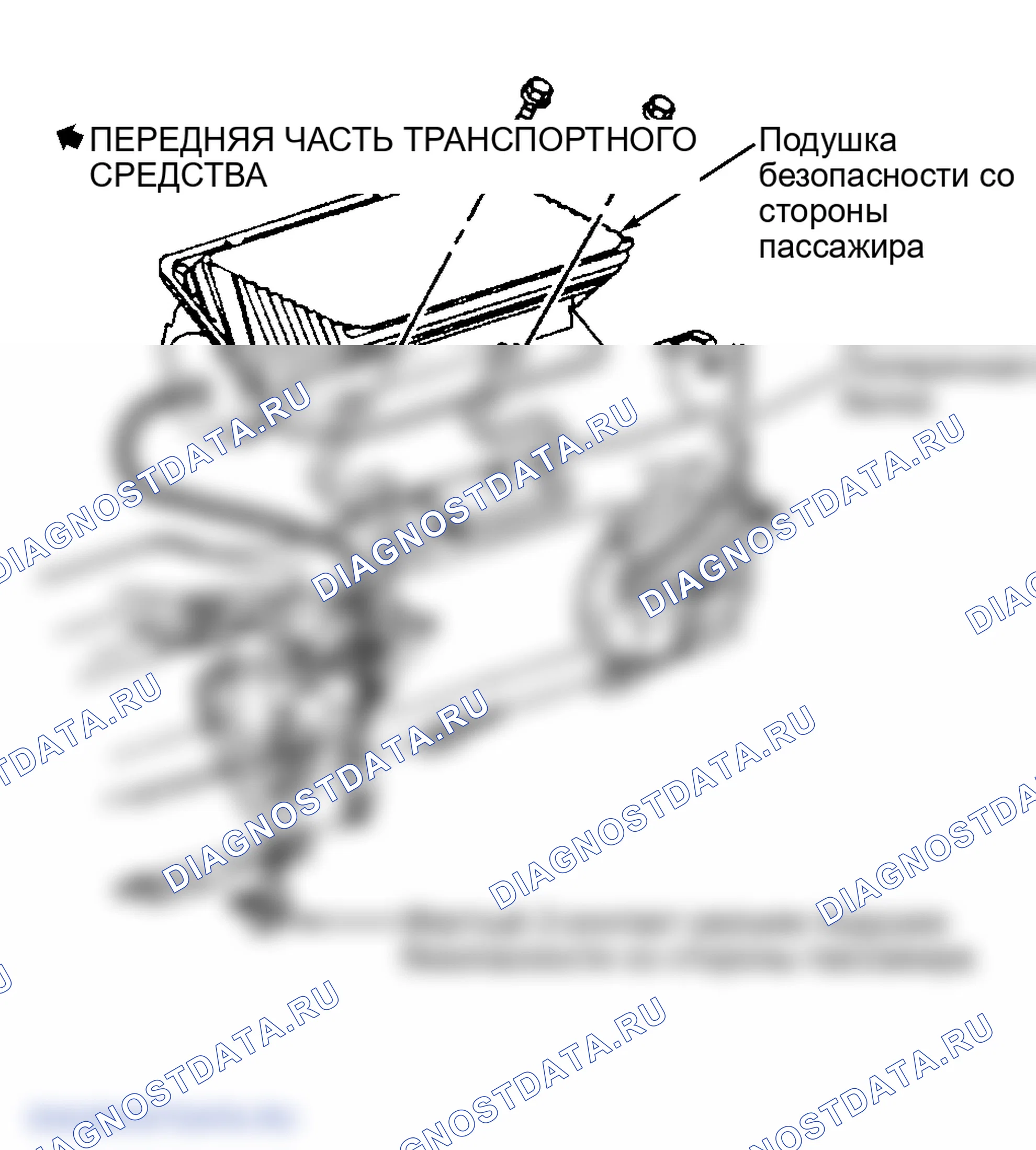 Рис. 47: Демонтаж (со стороны пассажира). Oldsmobile Achieva I final