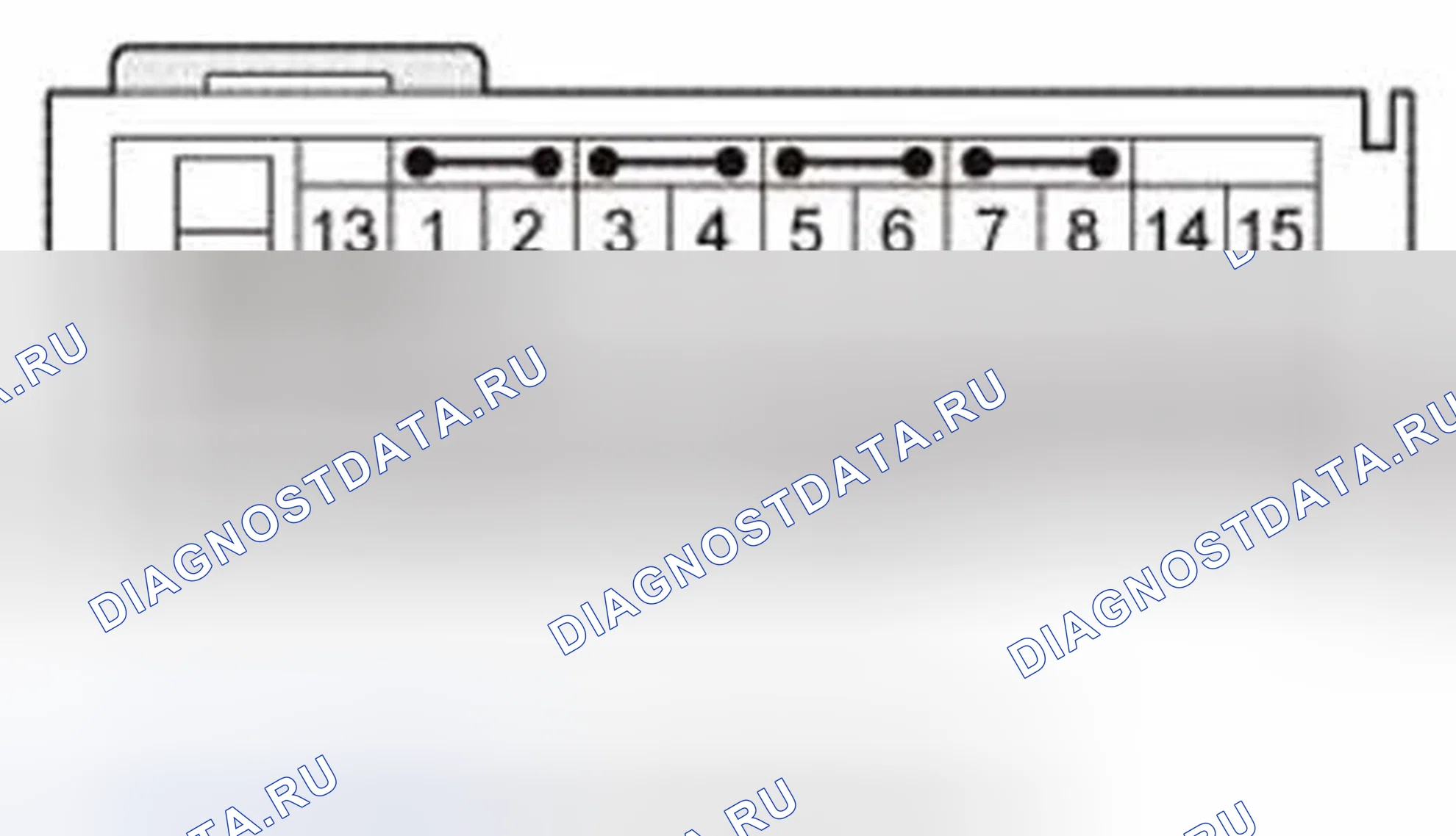 Рис. 495: Входы и выходы модуля SRS на разъеме A (39P). Honda CR-V IV