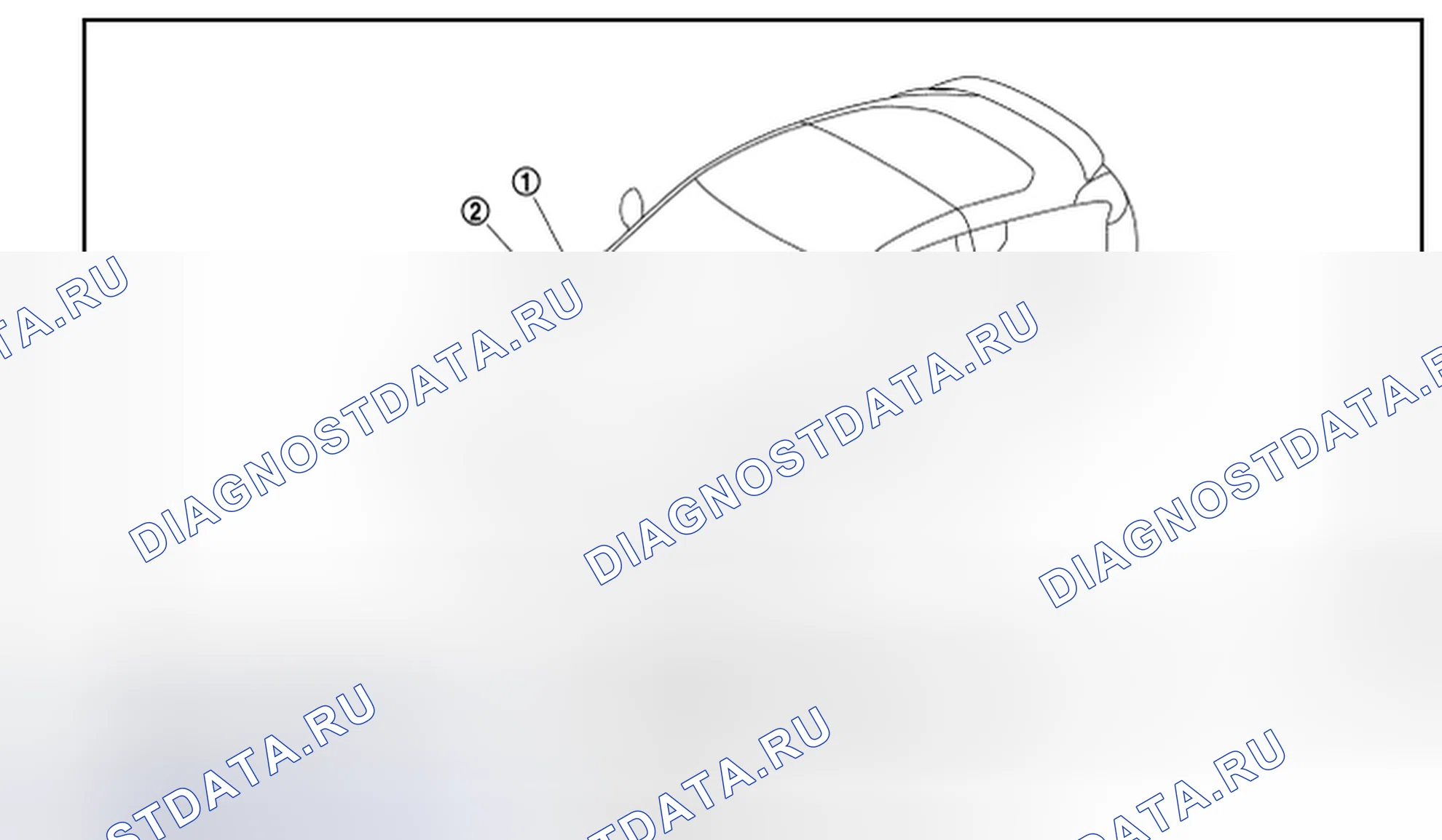 Рис. 3: Расположение компонентов. Honda MDX I