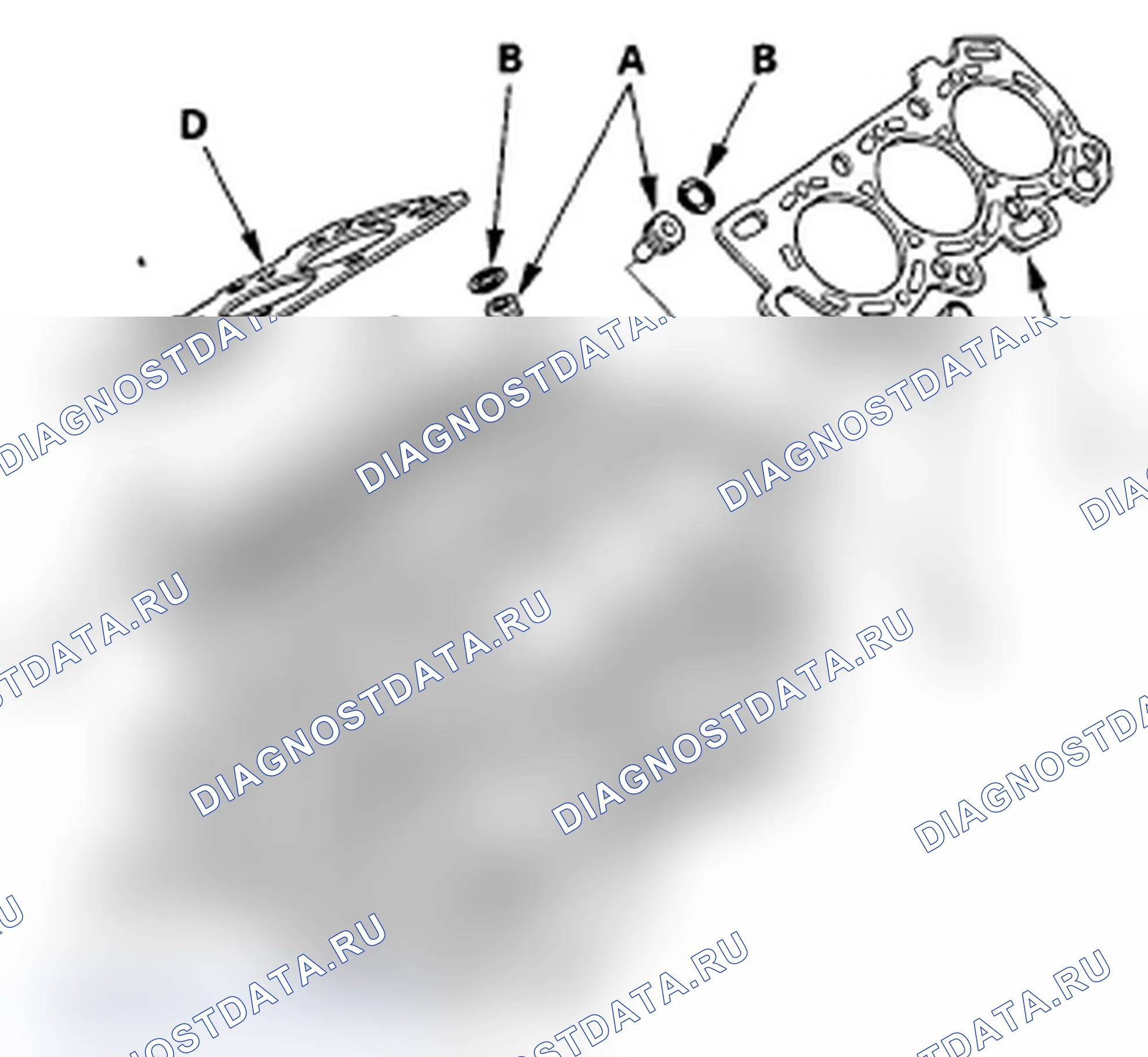 Рис. 331: Установка головки цилиндров. Acura TL IV