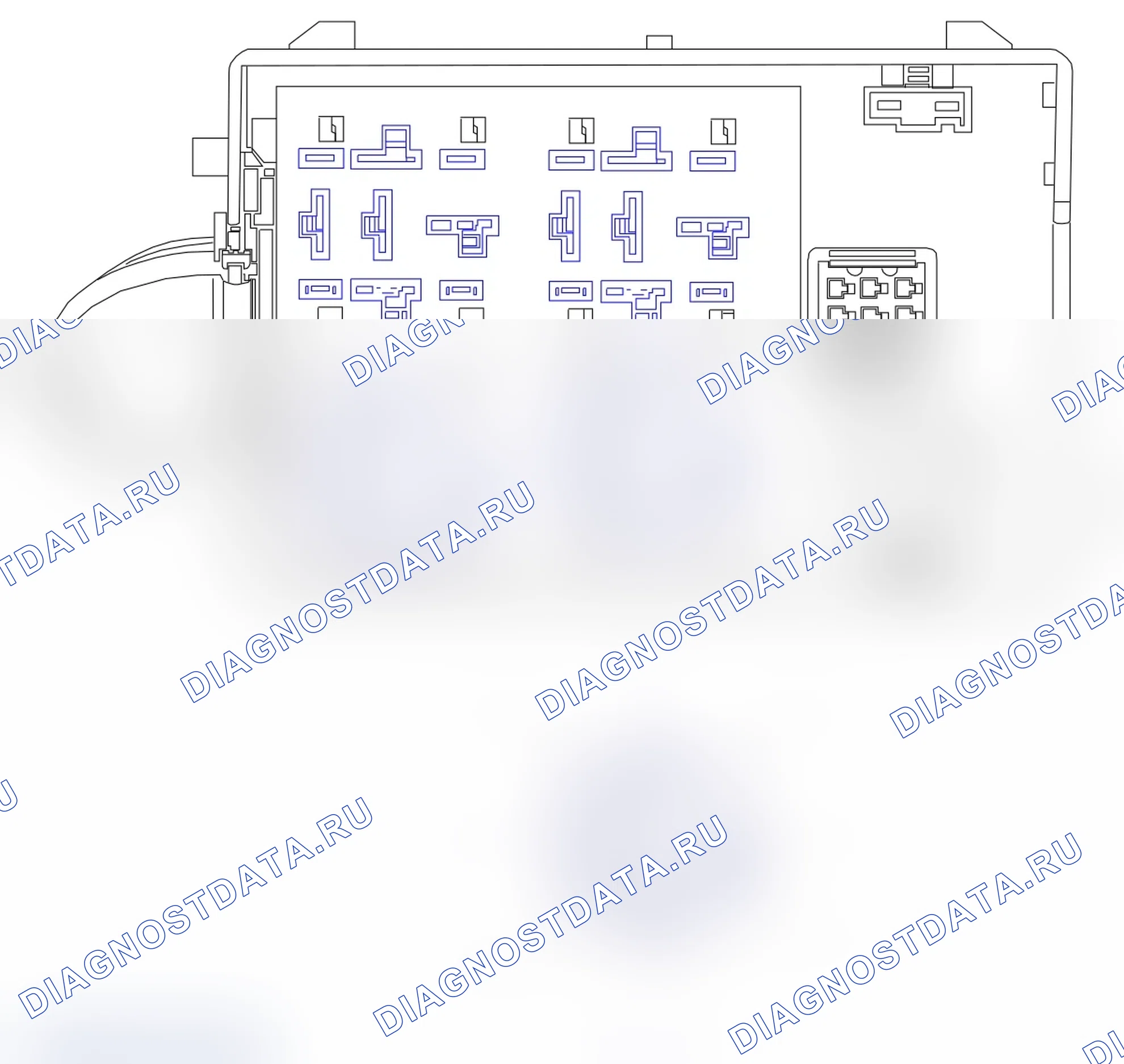 Распиновка разъёма K30B. Opel Combo C