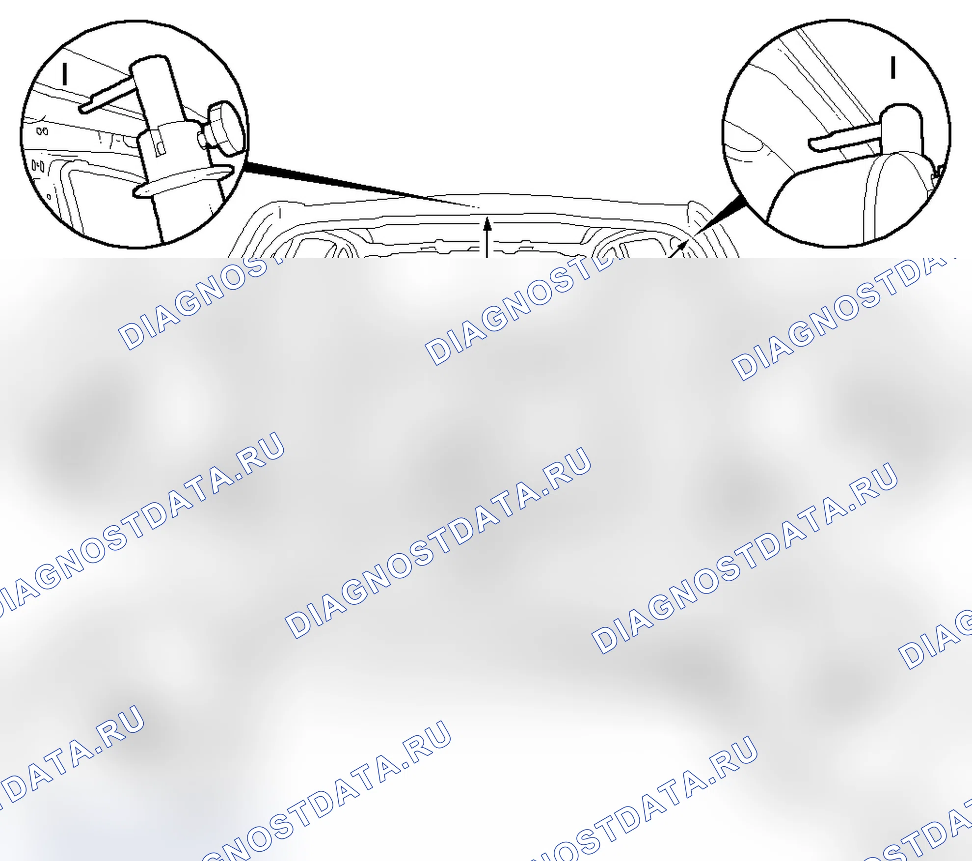 Схема обмера кузова. Opel Zafira B