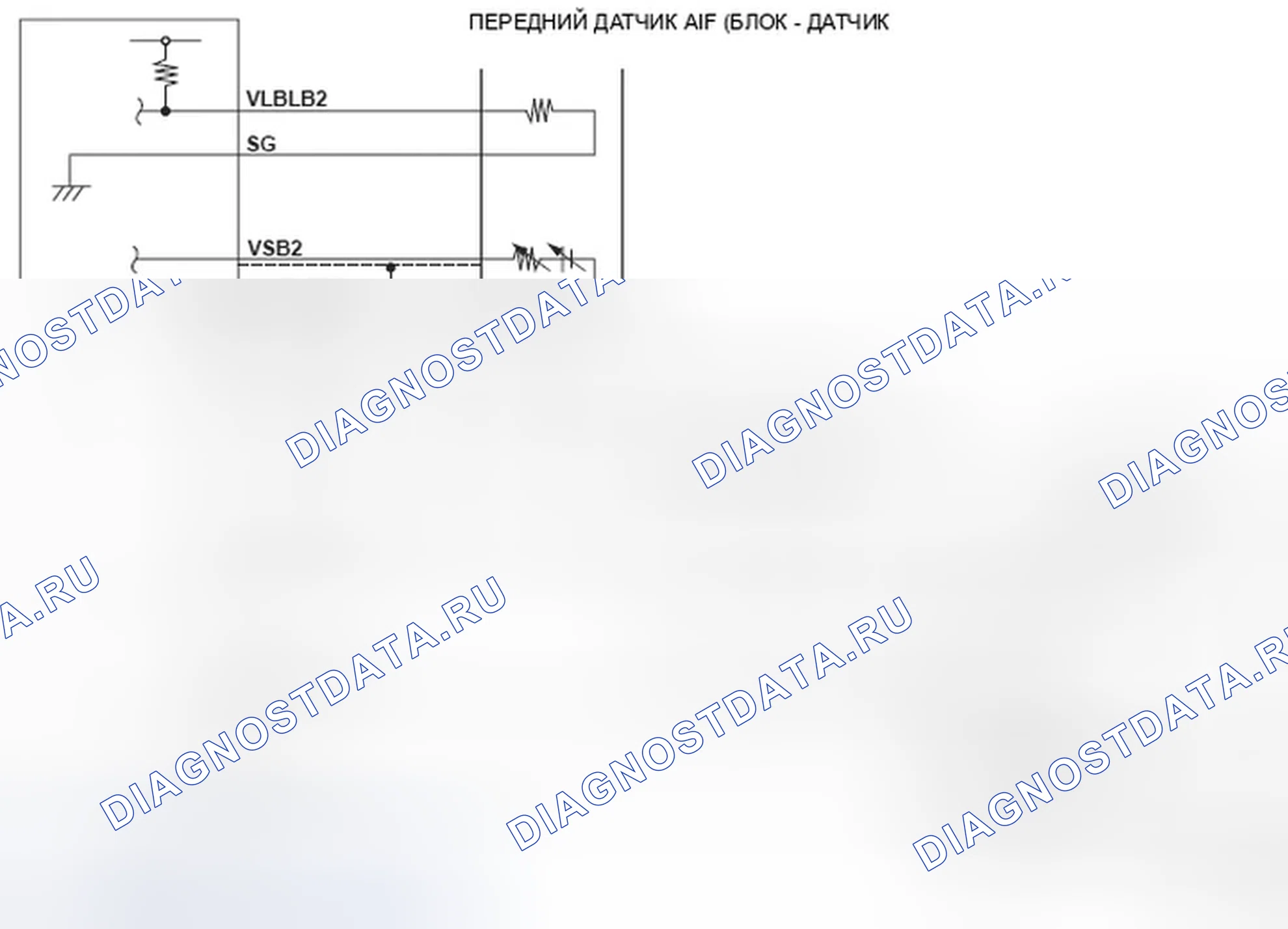 Рис. 303: Фронтальный датчик отношения воздух / топливо (A / F) (блок 2, датчик 1) - принципиальная схема. Honda Ridgeline I