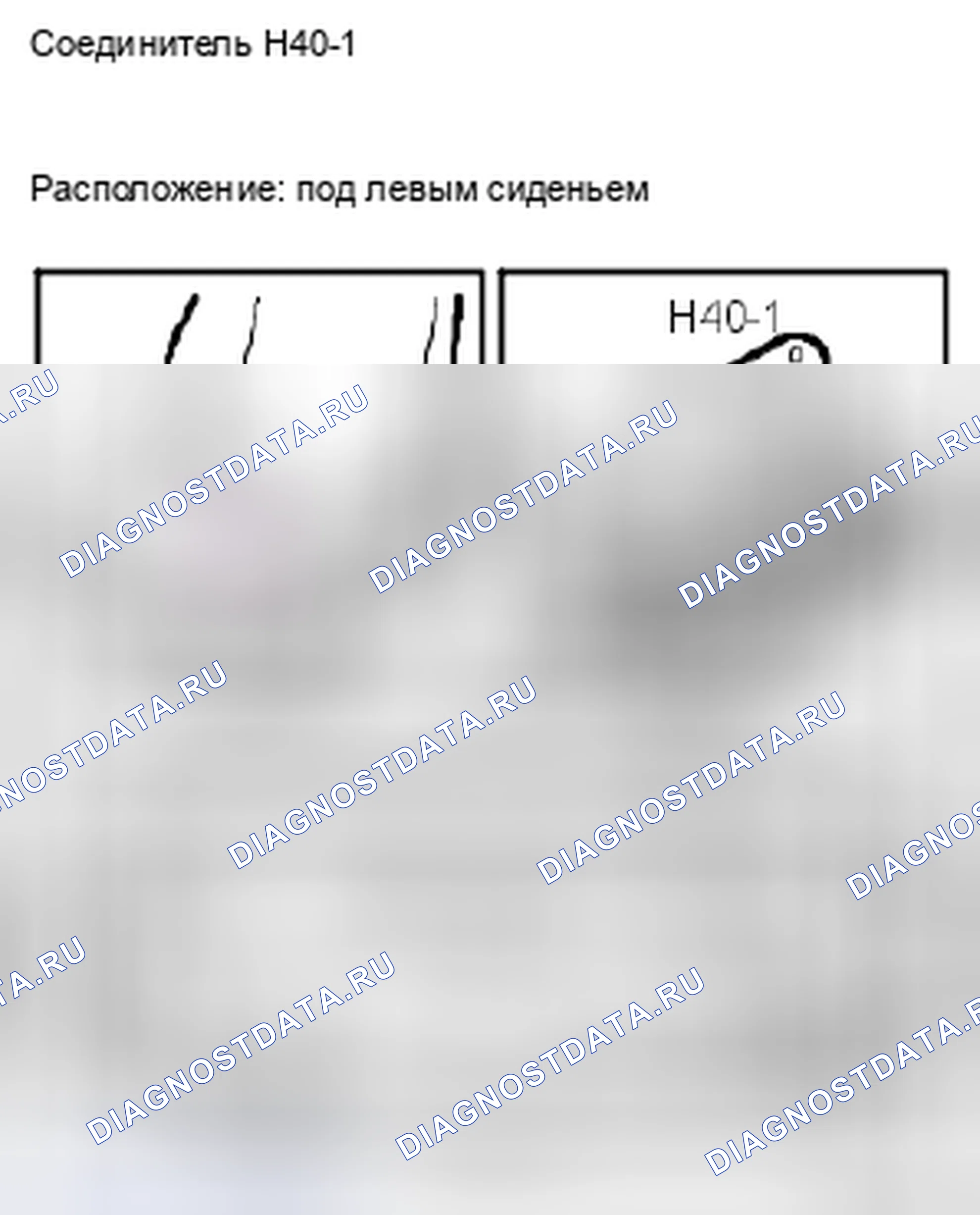 Рис. 178: Разъем H40-1. Kia Optima II