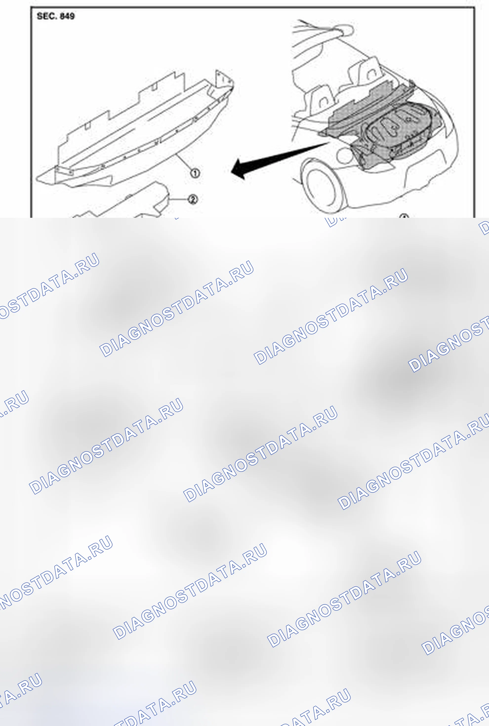 Рис. 169: Разнесенный вид. Nissan 370Z I рестайлинг