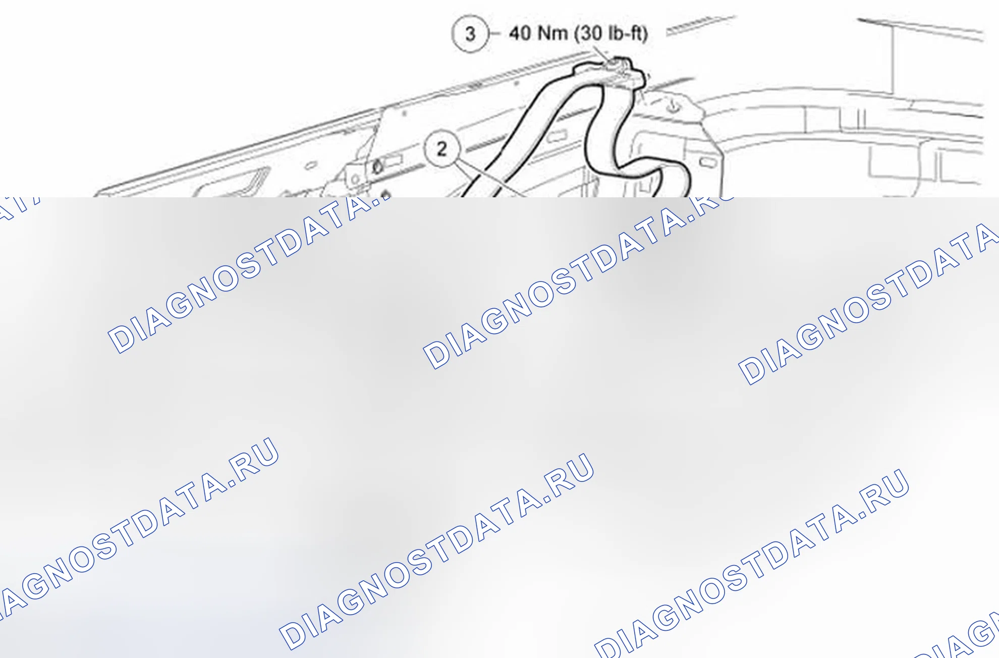Рис. 14: Втягиватель ремня безопасности - кабриолет. Ford Mustang V рестайлинг 2