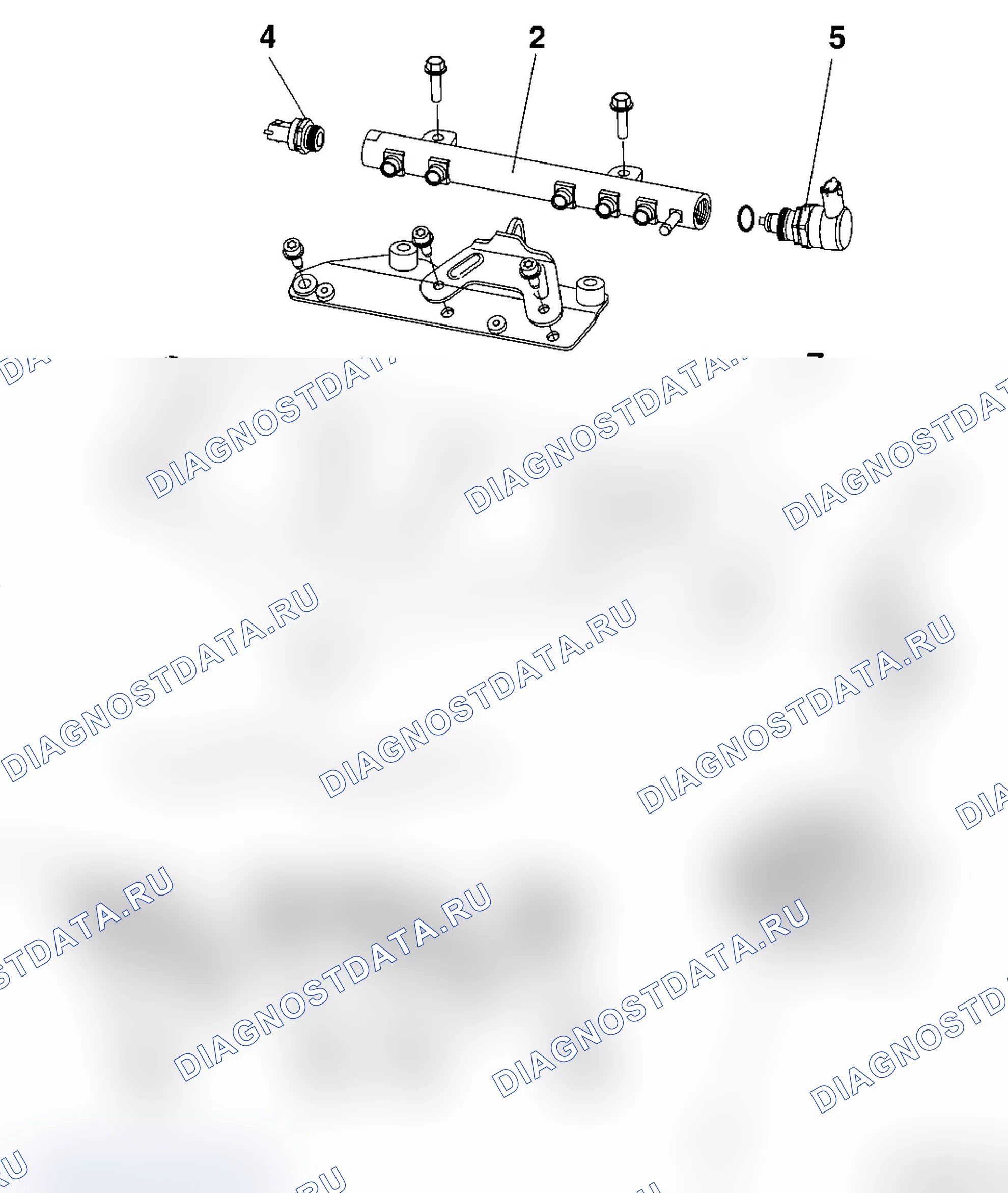 Расположение компонентов топливной системы. Opel Agila B