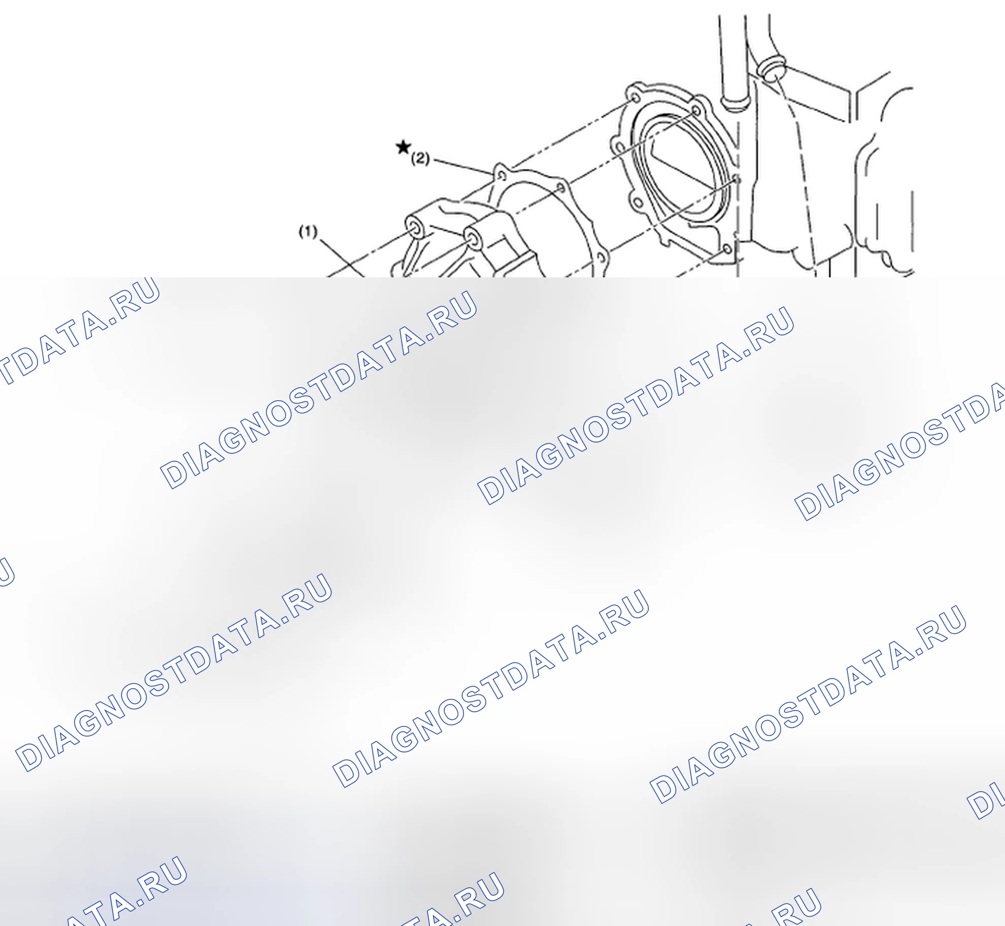 Рис. 61: ВОДЯНОЙ НАСОС. Subaru Outback BP рестайлинг