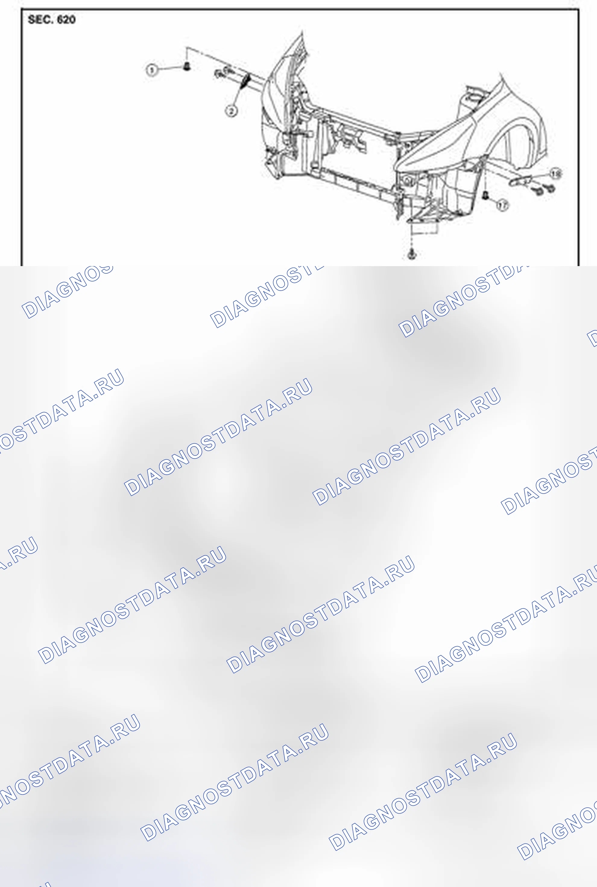 Рис. 66: Разнесенный вид. Nissan Sentra B17 рестайлинг
