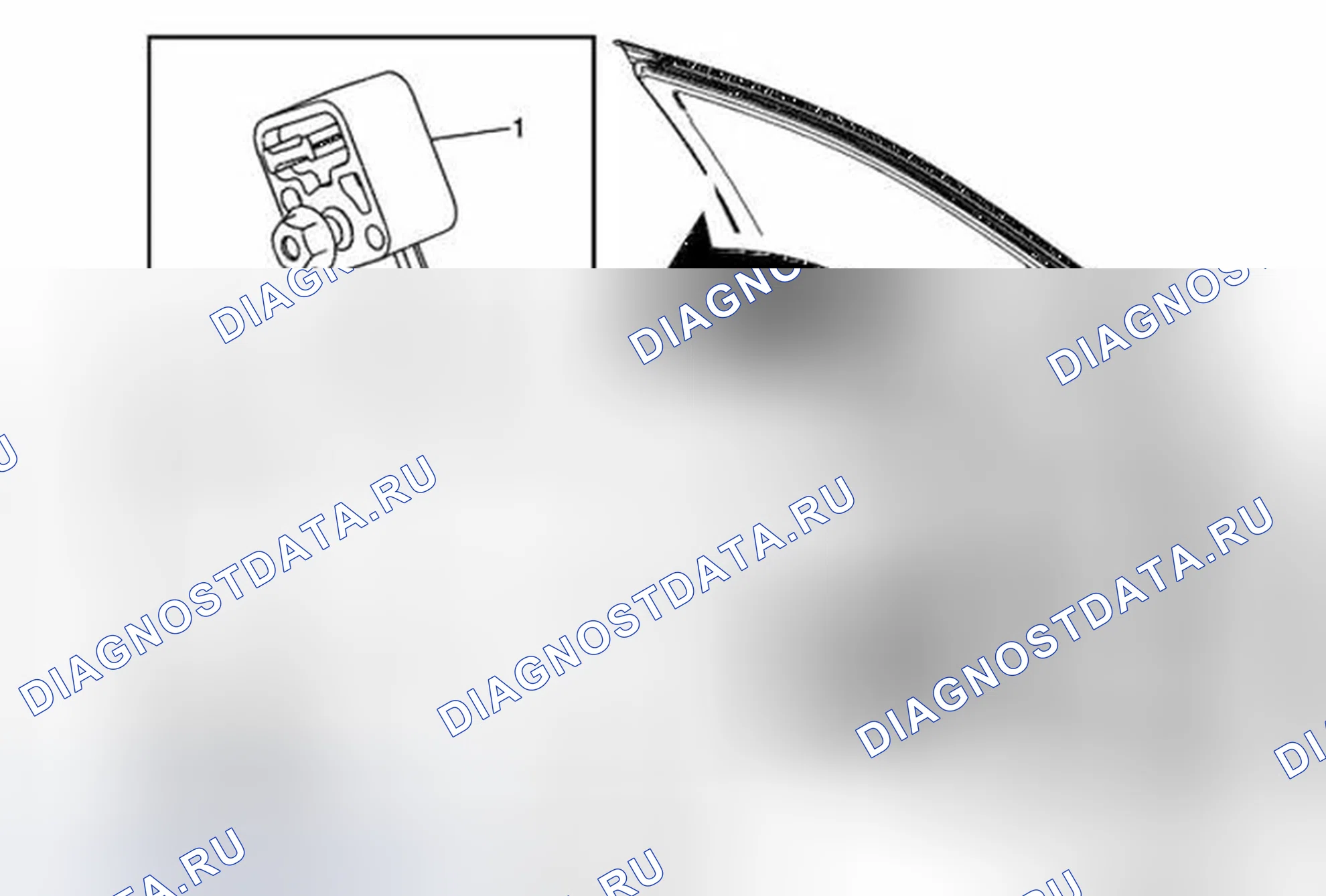 Рис. 10: Замена дистанционного датчика удара надувного ограничителя. Buick Encore I
