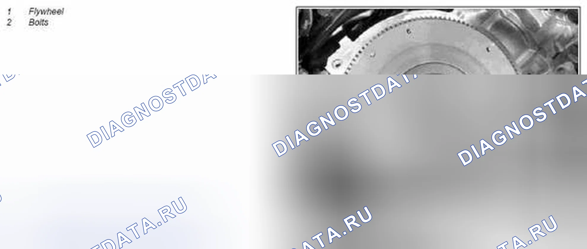 Рис. 339: Снять, установить маховик - AR03.30-P-xtegx1 8002MCU. Kia Soul I