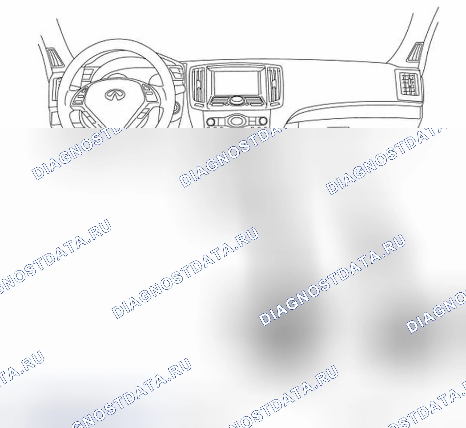 Рис. 224: КОМПЕРТАЦИЯ ПАССАЖИРОВ. Infiniti Q60 I