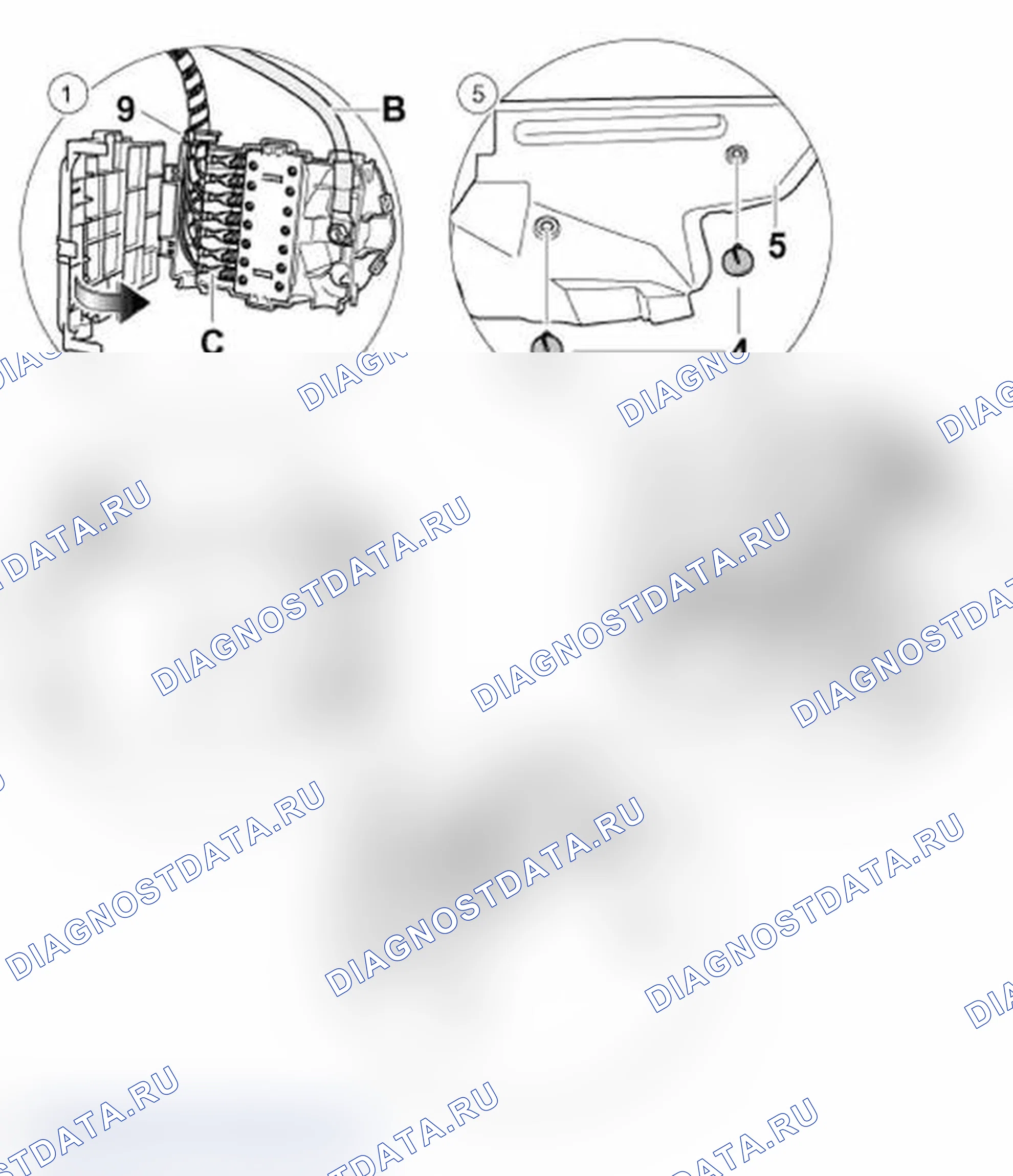 Рис. 5: УСТАНОВКА РАСПРЕДЕЛИТЕЛЯ ТОКА. Porsche Boxster S 986 рестайлинг